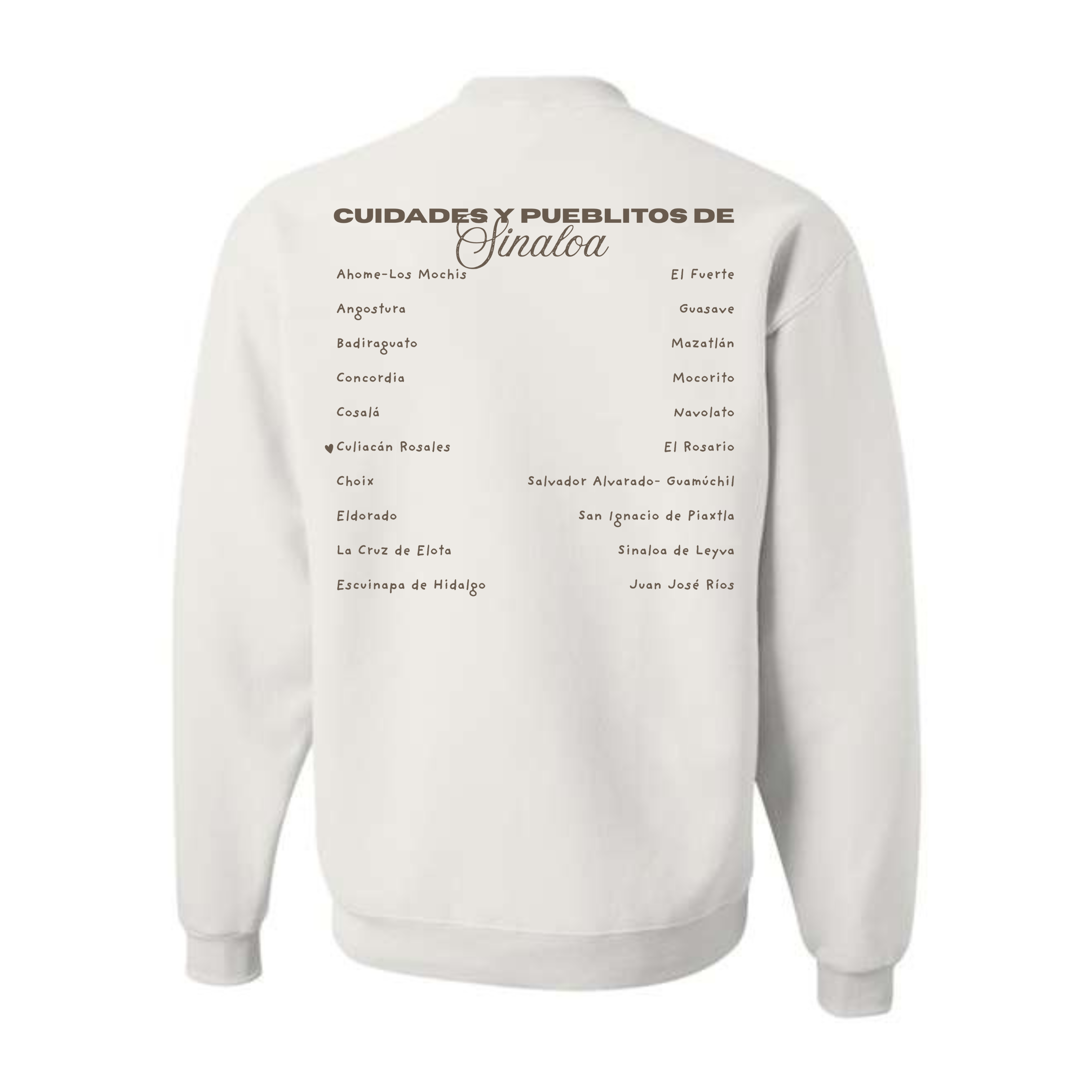 Sudadera Cuello Redondo • Camiseta Sinaloa Social Club