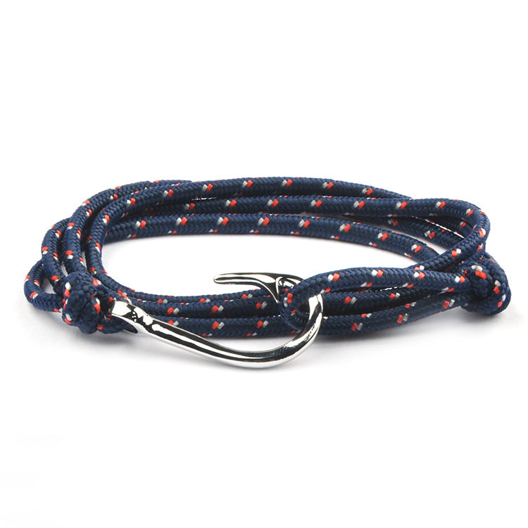 Fashion Hot Multilayer Rope Bracelet hope Anchor Sailor Anchor Bracelets For Men and Women Best Gift Hook Bracelet