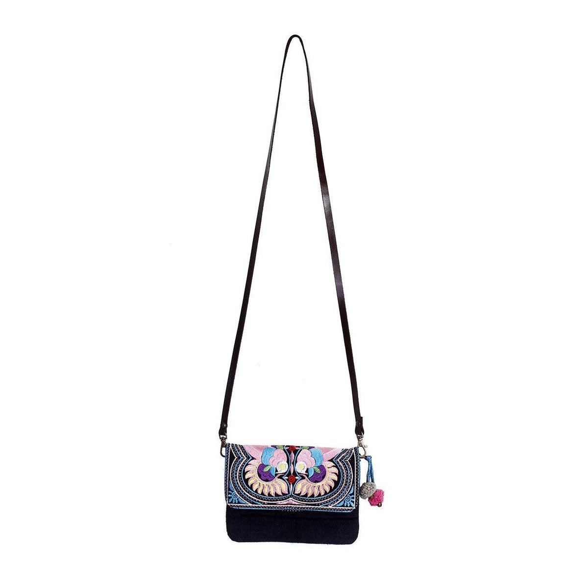 Fernanda Embroidered Convertible Crossbody | Clutch Bag - Thailand