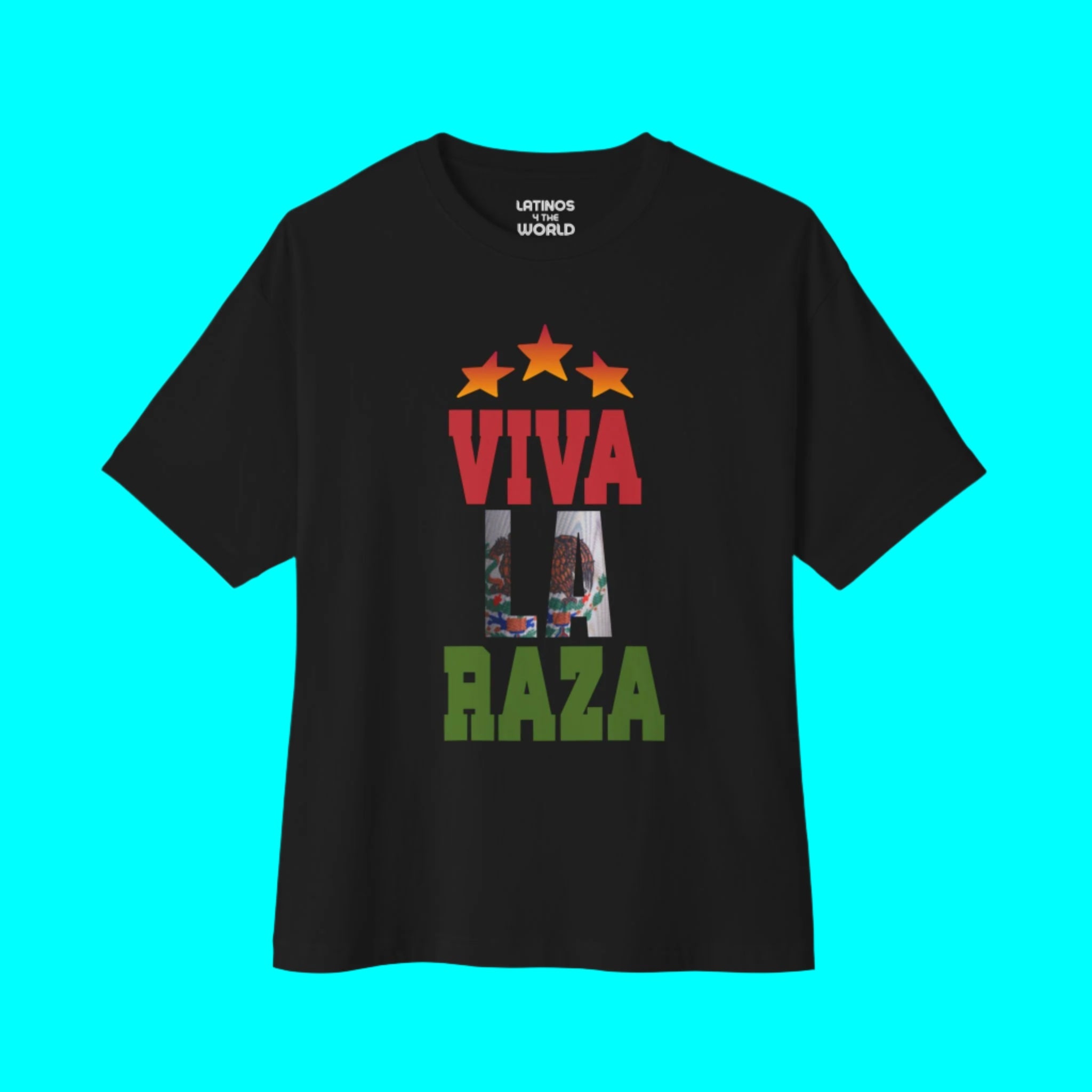Camiseta VIVA LA RAZA Edición México Inmigración Hielo Justicia | Camisetas Virales Orgullo Mexicano Latino