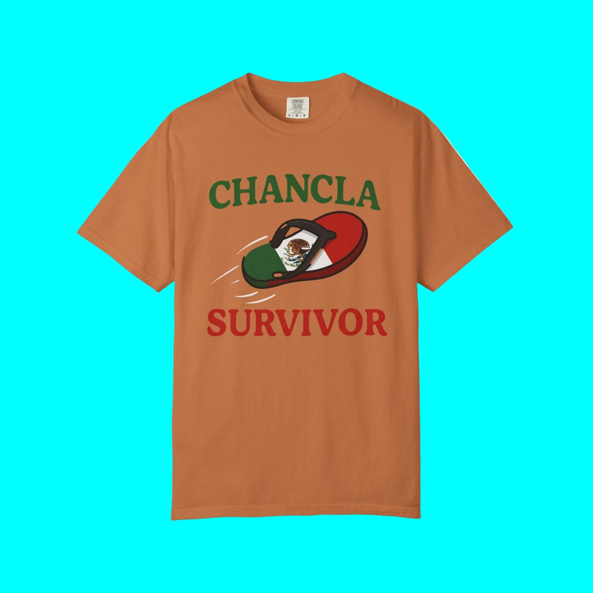 Camiseta de Superviviente de la Chancla Mexicana | Diseño de Broma de Chancleta con Orgullo Latino Camisetas Divertidas Virales | México | Unisex