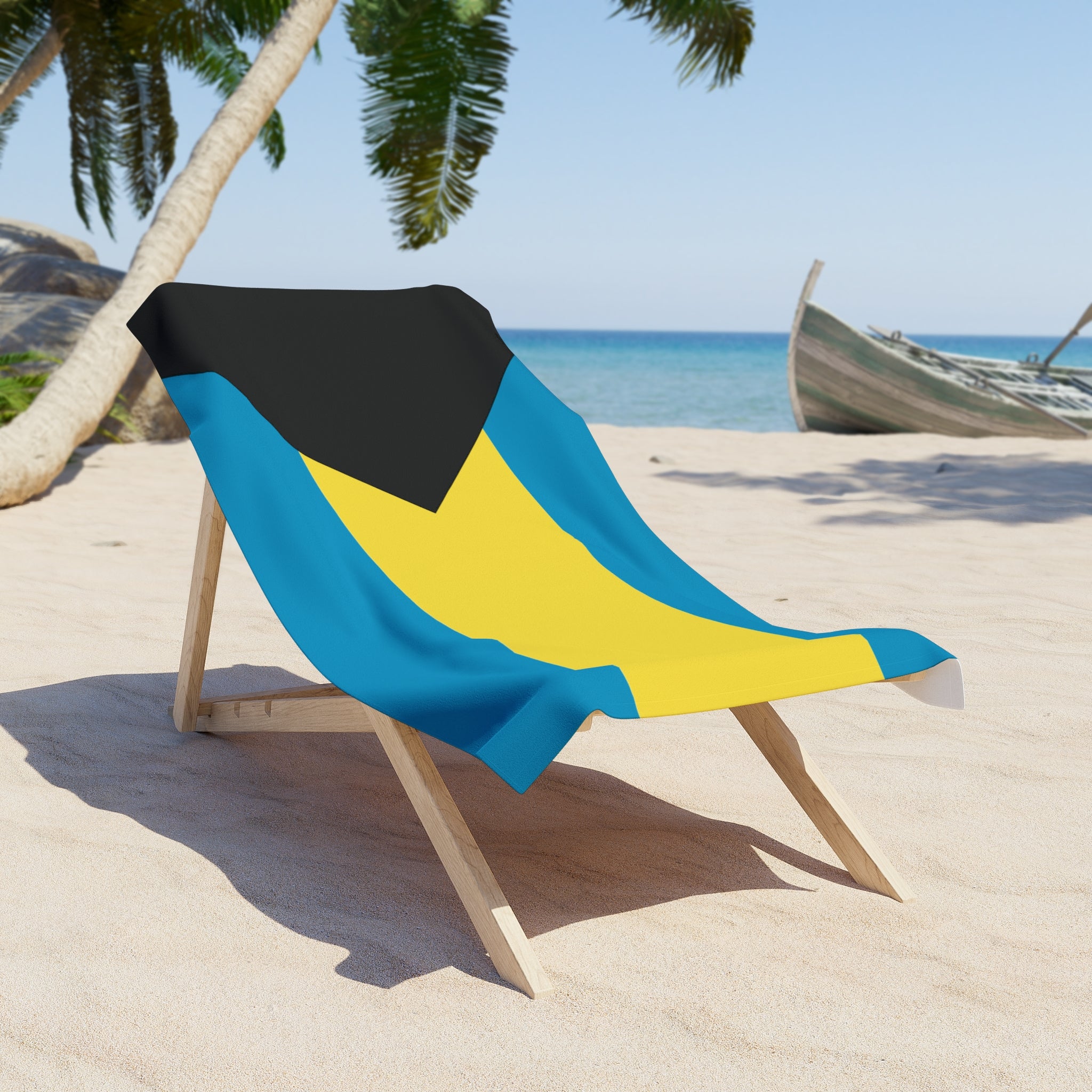Toalla de playa de Bahamas | Calidad y duradera - 2 tamaños | Orgullo bahameño | Regalo para bahameños