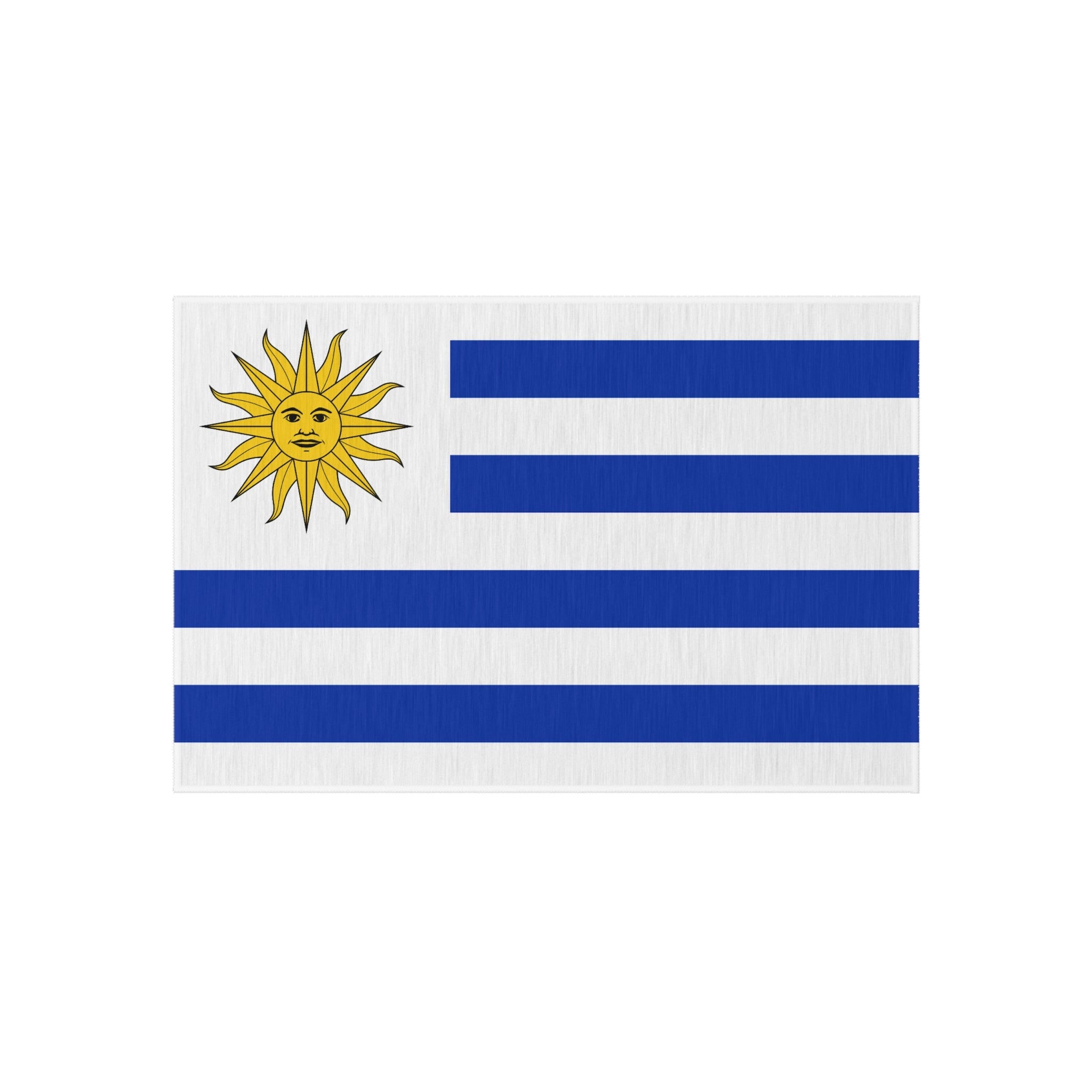 Alfombra Antideslizante para Exteriores con la Bandera de Uruguay | Montevideo | Salto | Regalo para Uruguayos | 24"x36"