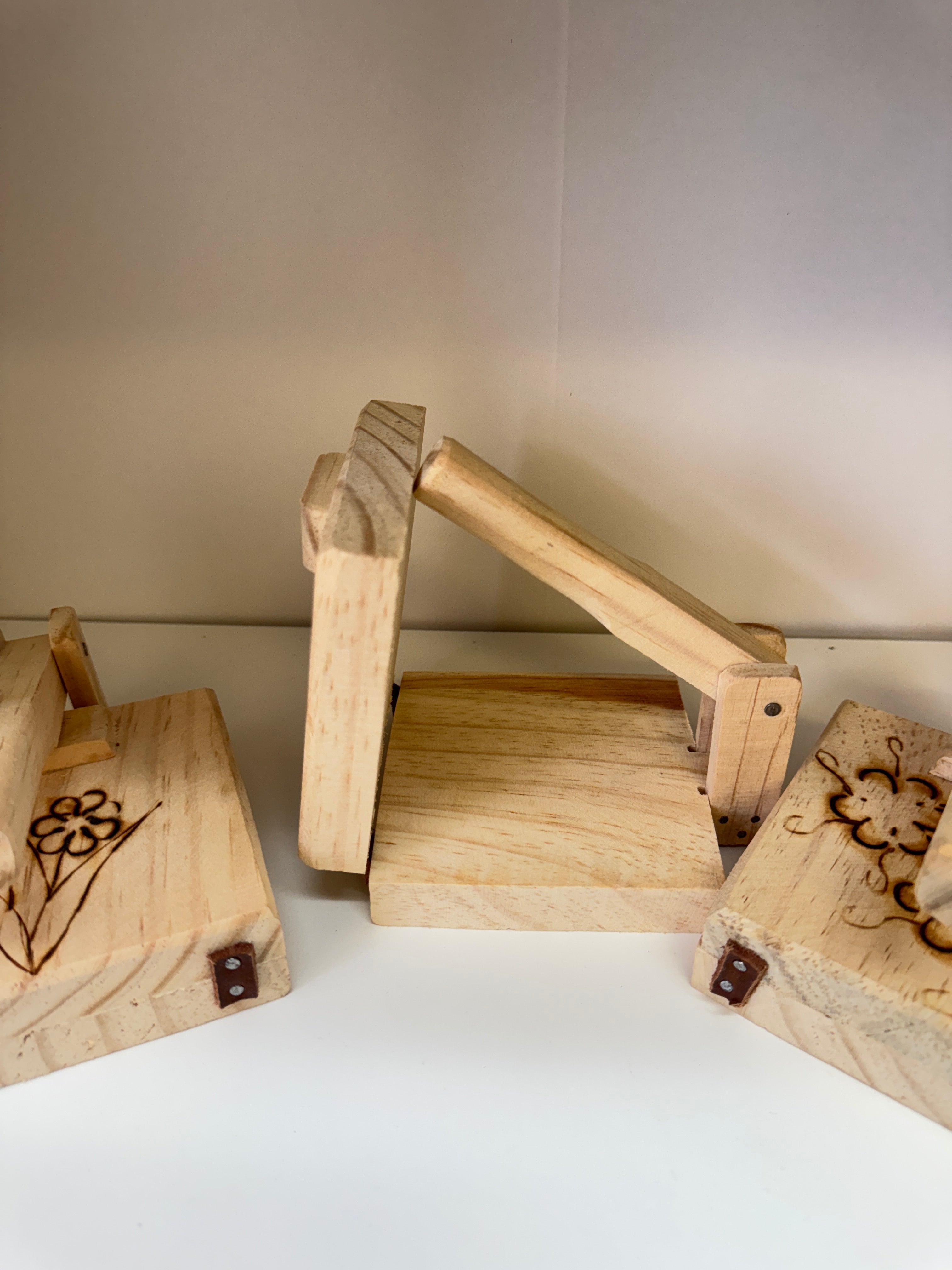 5 pack Miniature Mexican Inspired Tortilla Maker tortillero wood