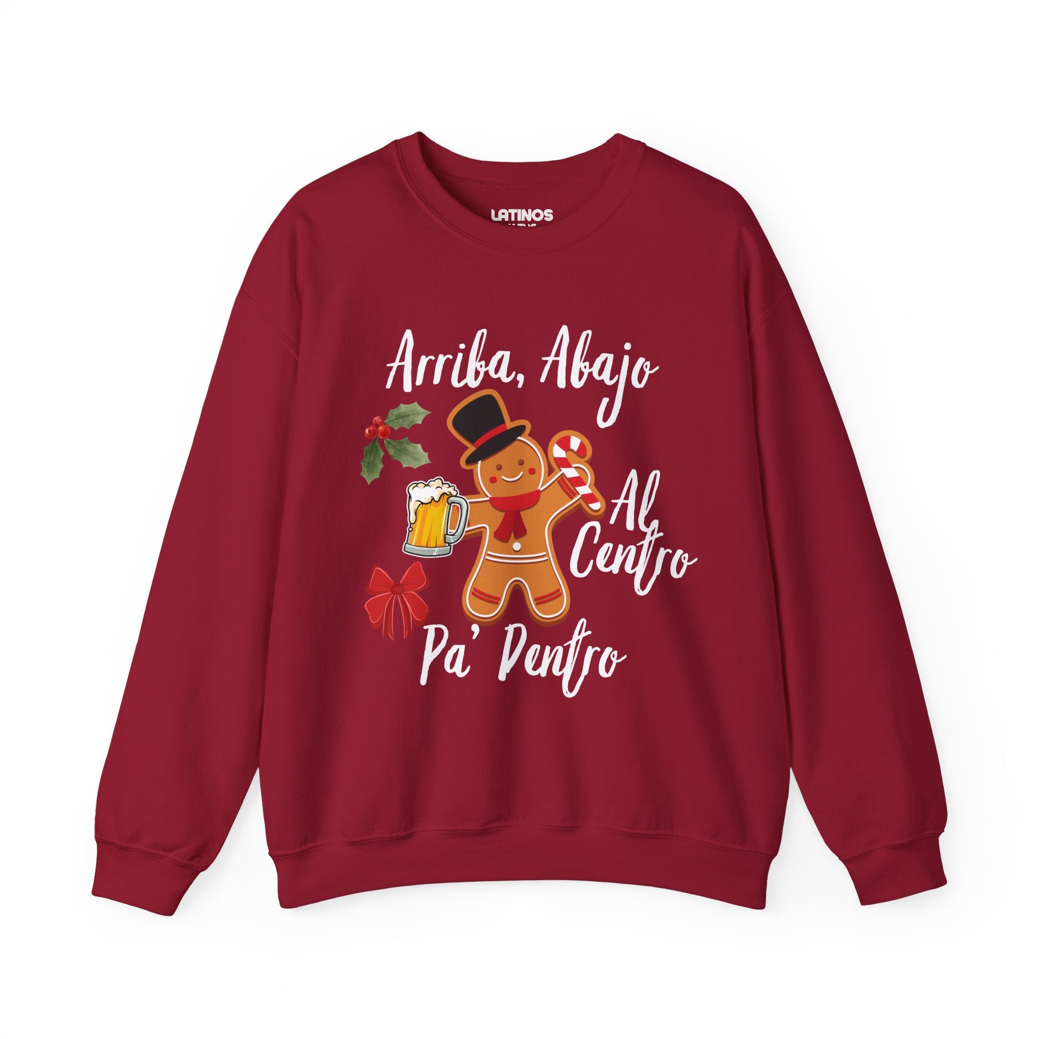 Arriba, Abajo, Al Centro, Pa' Dentro Comfy Christmas Crewneck Sweater | Latino