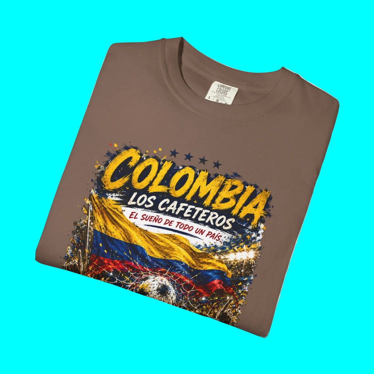 Viva Colombia LOS CAFETEROS 2026 Soccer Fan T-shirt | World Knockout Rounds Viral Latino Tees | Heavyweight Cotton