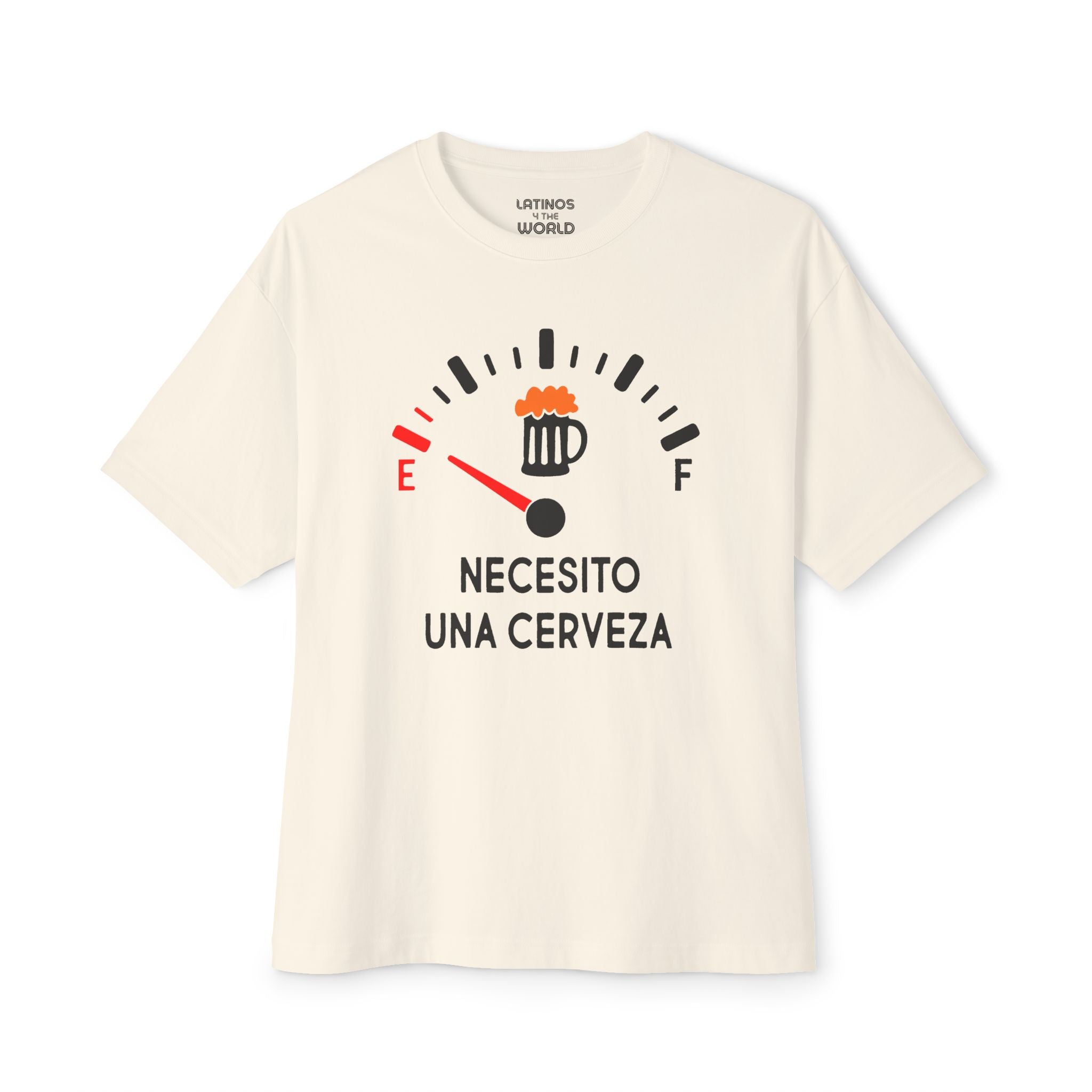 Camiseta sin mangas Necesito Una Cerveza en E | Necesito Una Cerveza, Tanque de Gas Vacío No Lleno, Camisetas divertidas de memes latinos | Unisex - 3 colores