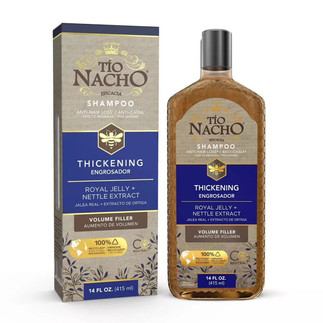 Tío Nacho Shampoo Engrosador Jalea Real + Ortiga (414ml)