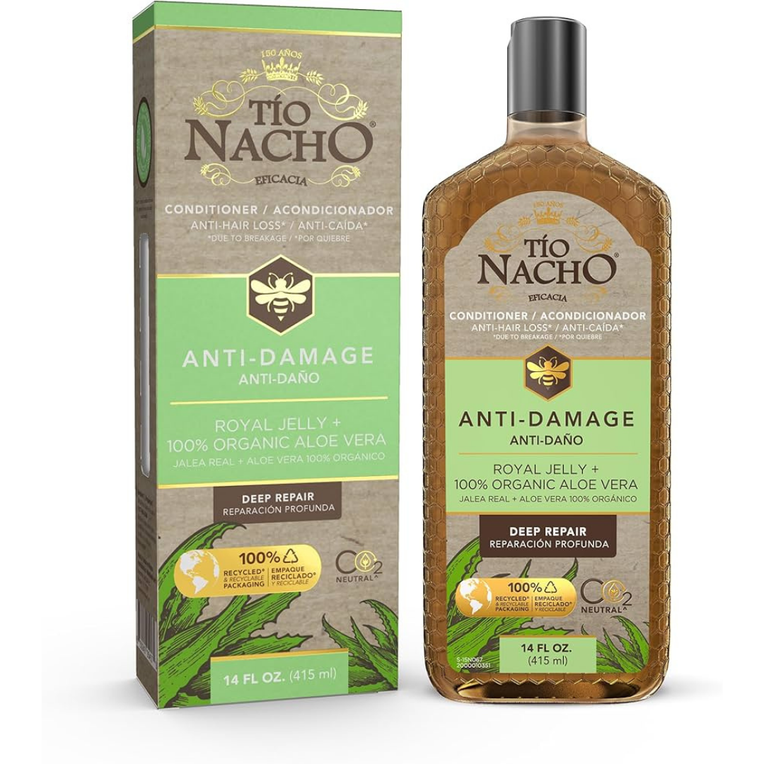 Acondicionador Antidaño Tío Nacho Jalea Real + Sábila (14oz)