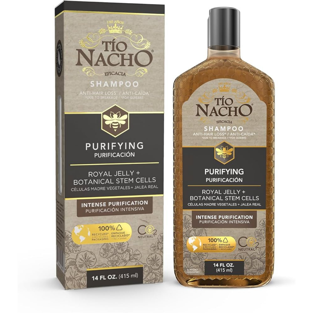 Tío Nacho Shampoo Purificante Jalea Real + Células Madre Vegetales (415ml)