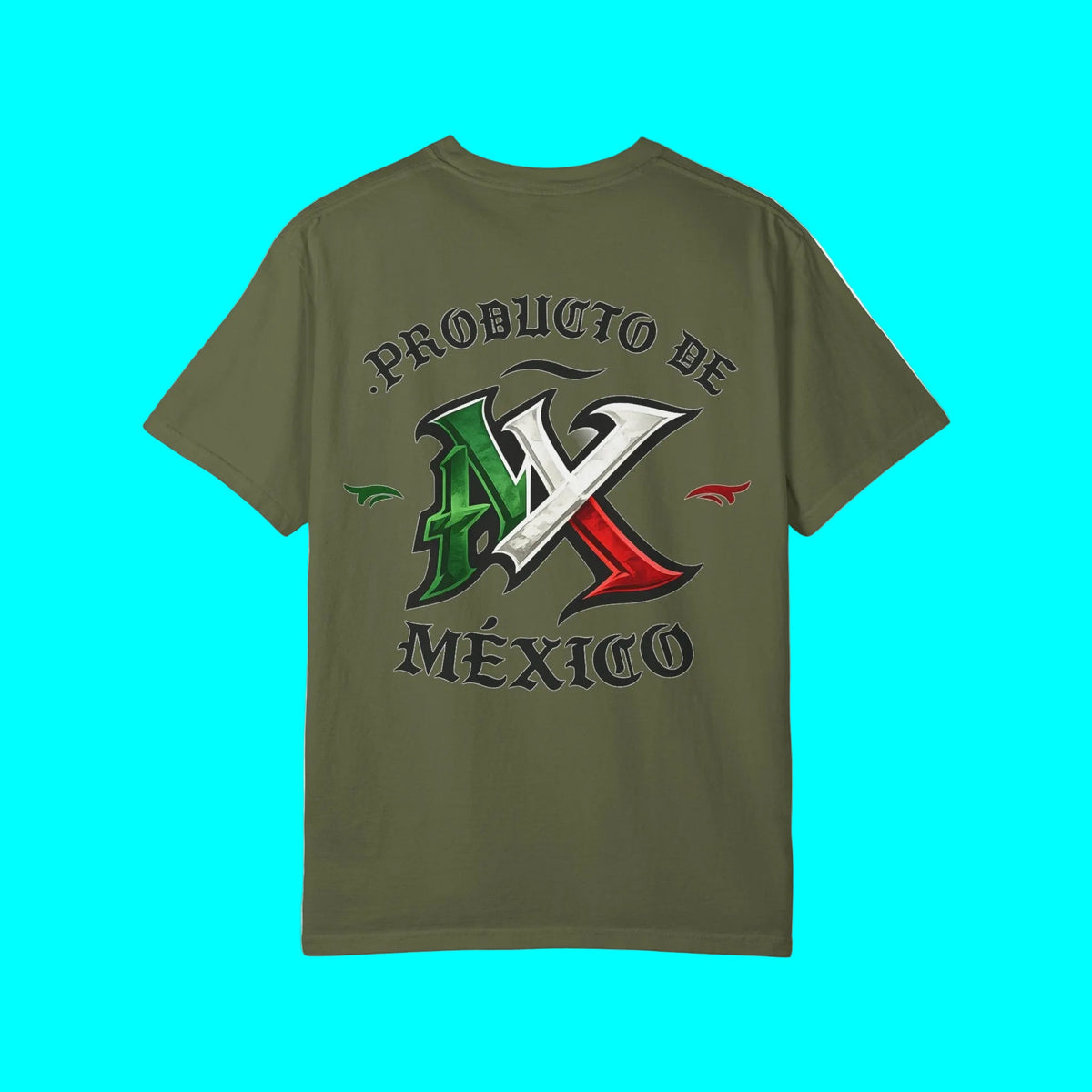 Producto De Mexico Heritage T-shirt | Old English Style, Mexican Culture | Heavyweight Cotton