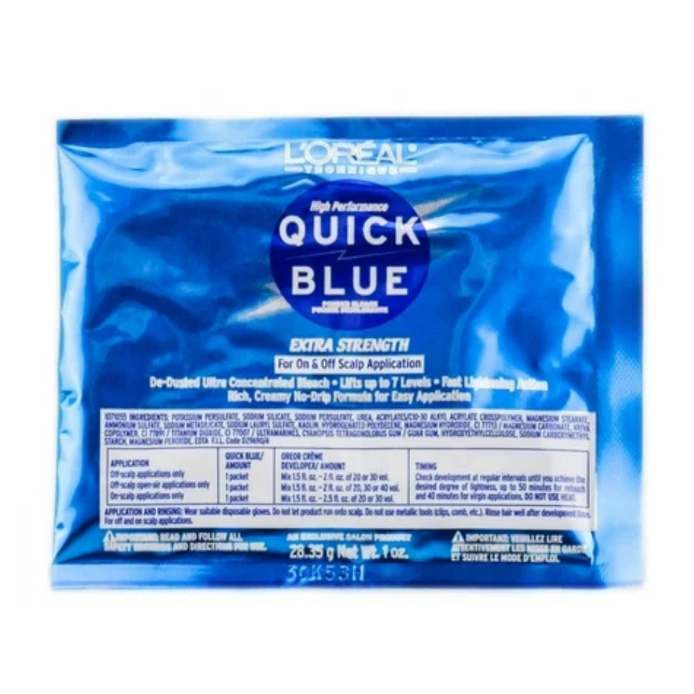 Decolorante en polvo L'Oréal Quick Blue de fuerza extra (28,35 g)