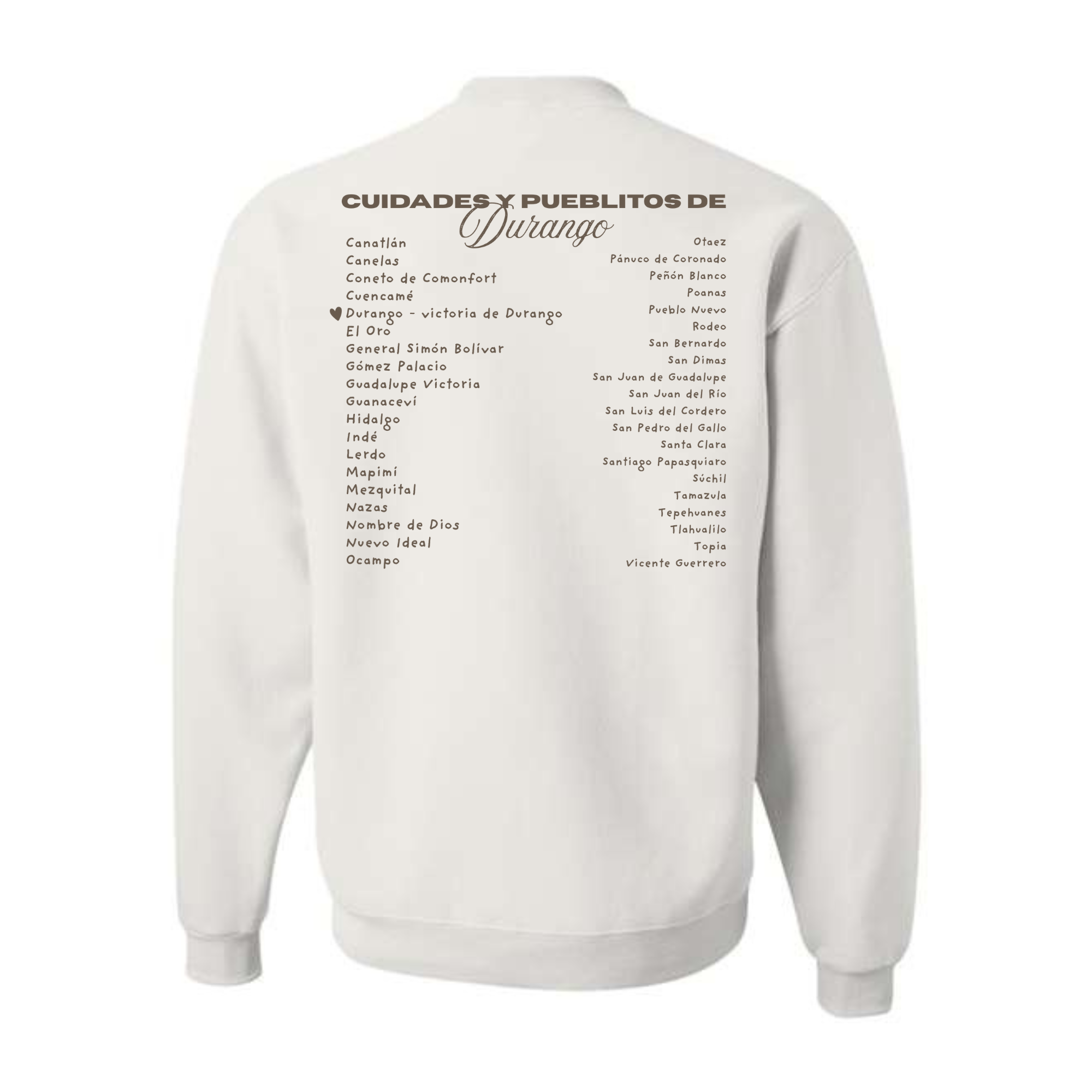 Sudadera con cuello redondo • Camiseta Durango Social Club