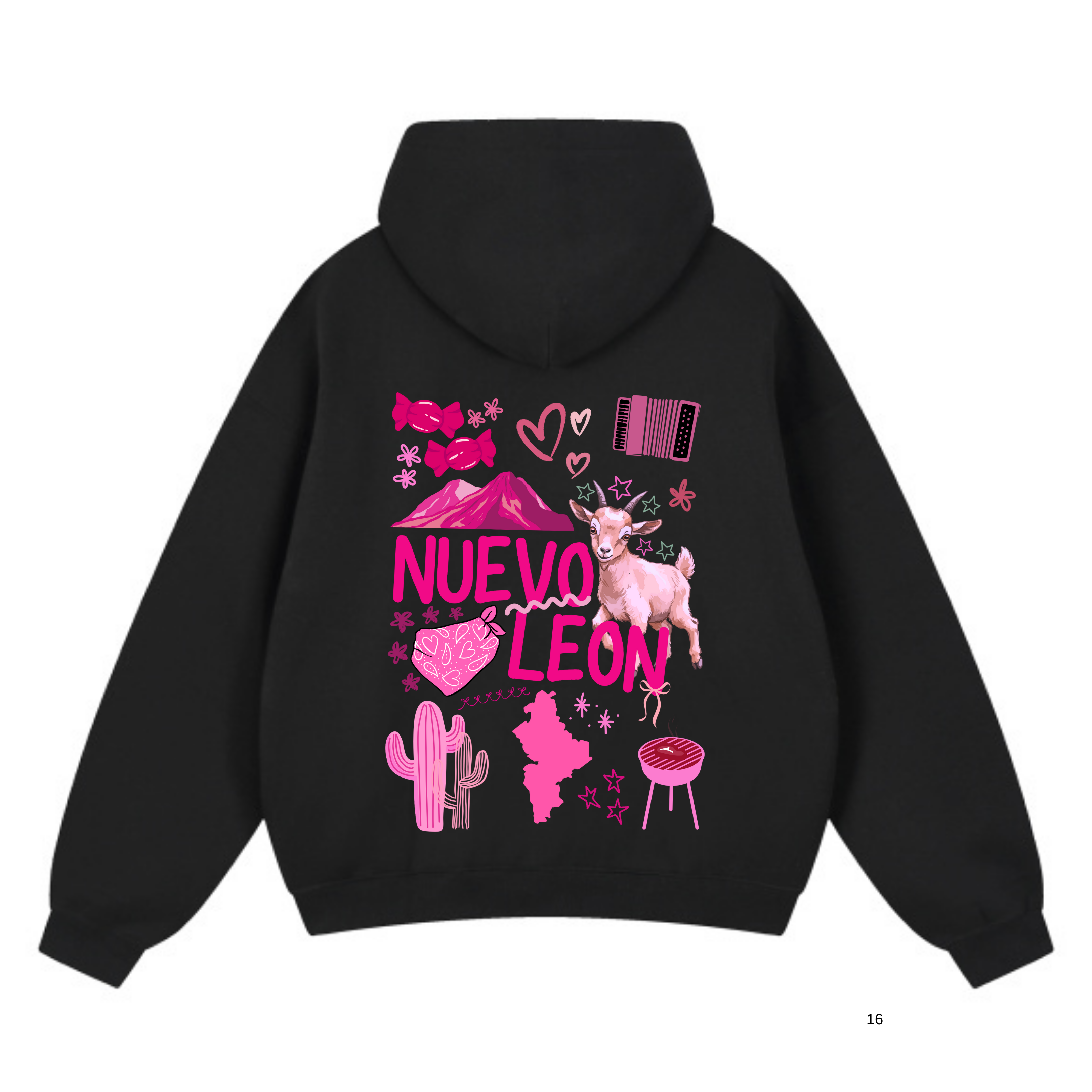 Sudadera Rosa Herencia de Nuevo León