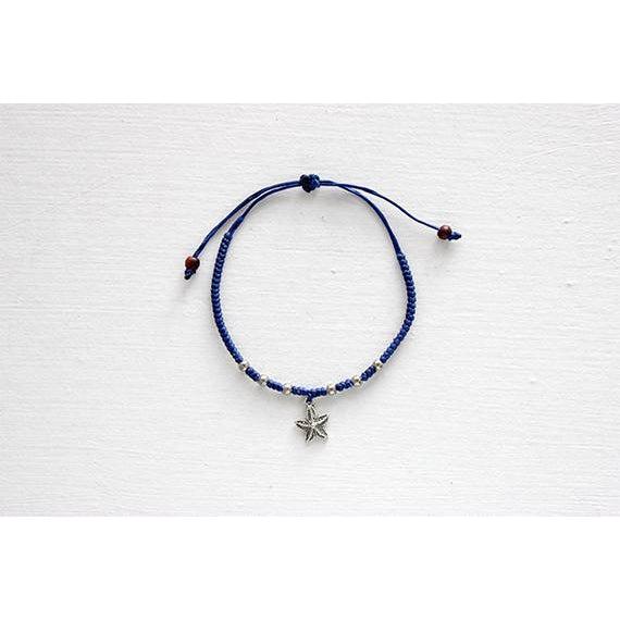 Hmong Silver .925 Charm Adjustable Bracelet - Thailand
