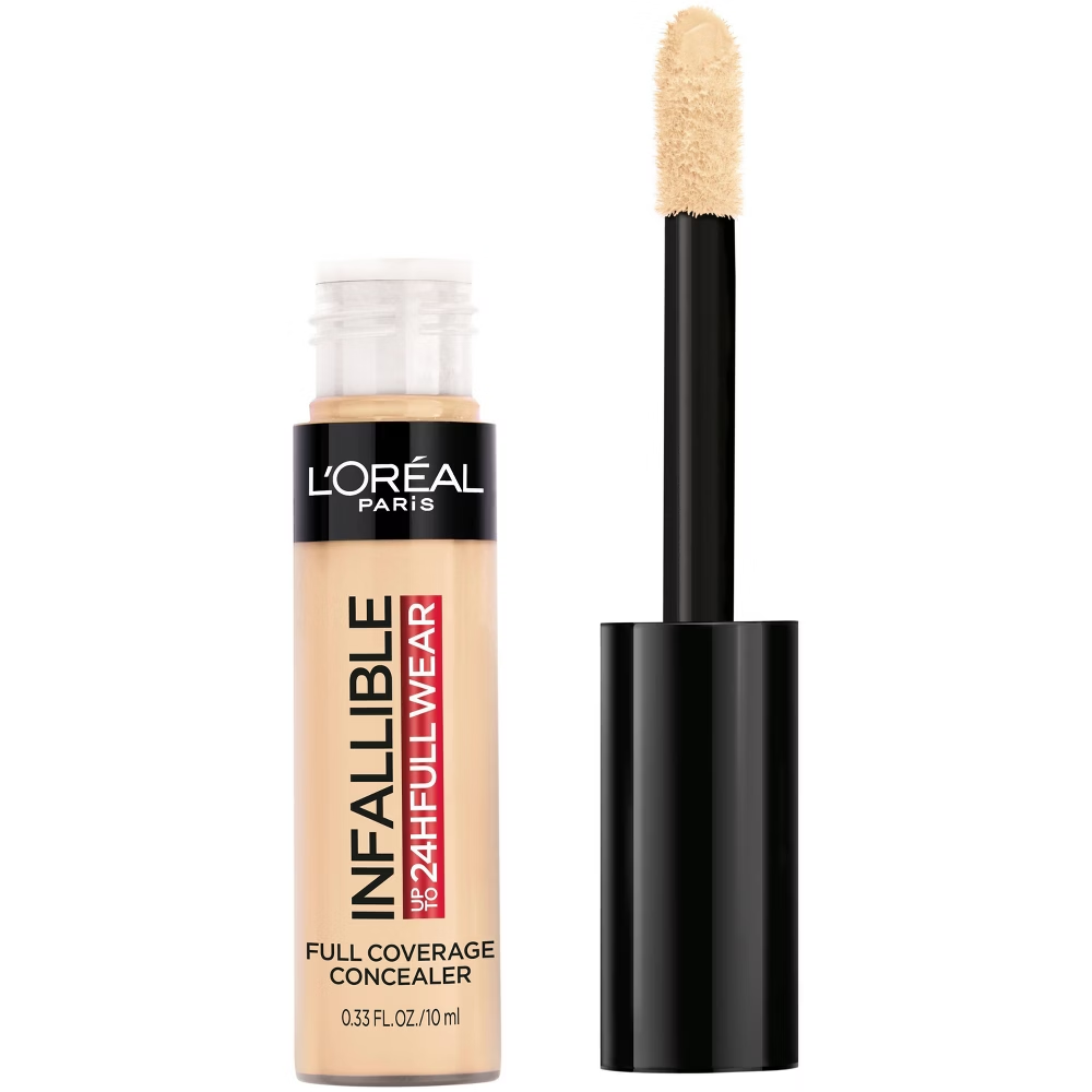 L'Oreal Paris Infallible Full Wear, corrector de cobertura total a prueba de agua (360 Cashmere, 0.33 fl oz)