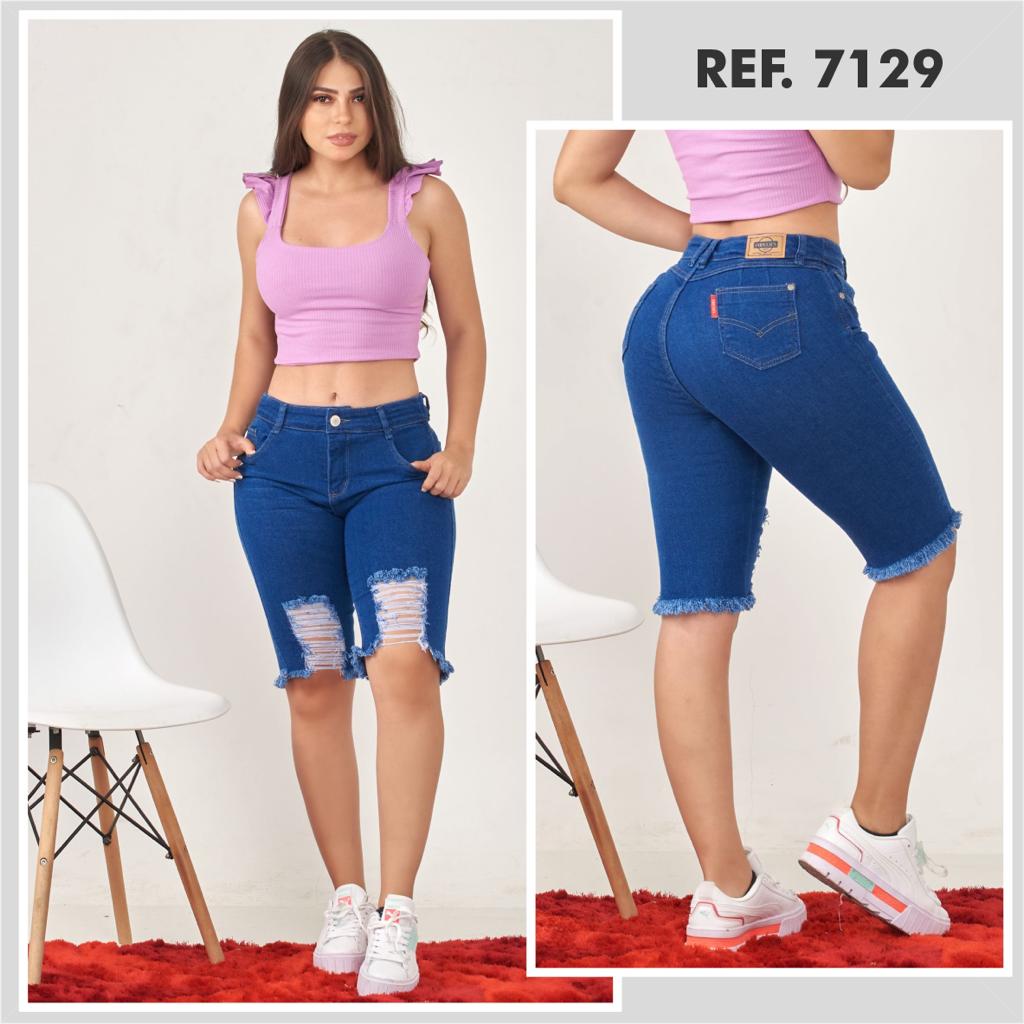 7129 Capri con efecto Push Up 100% auténtico colombiano