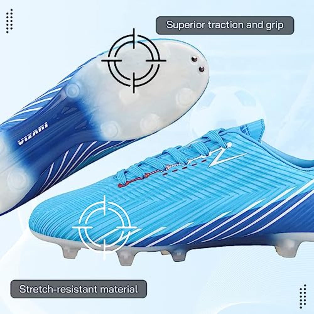 Tesoro Firm Ground Soccer Shoes -Sky/Navy
