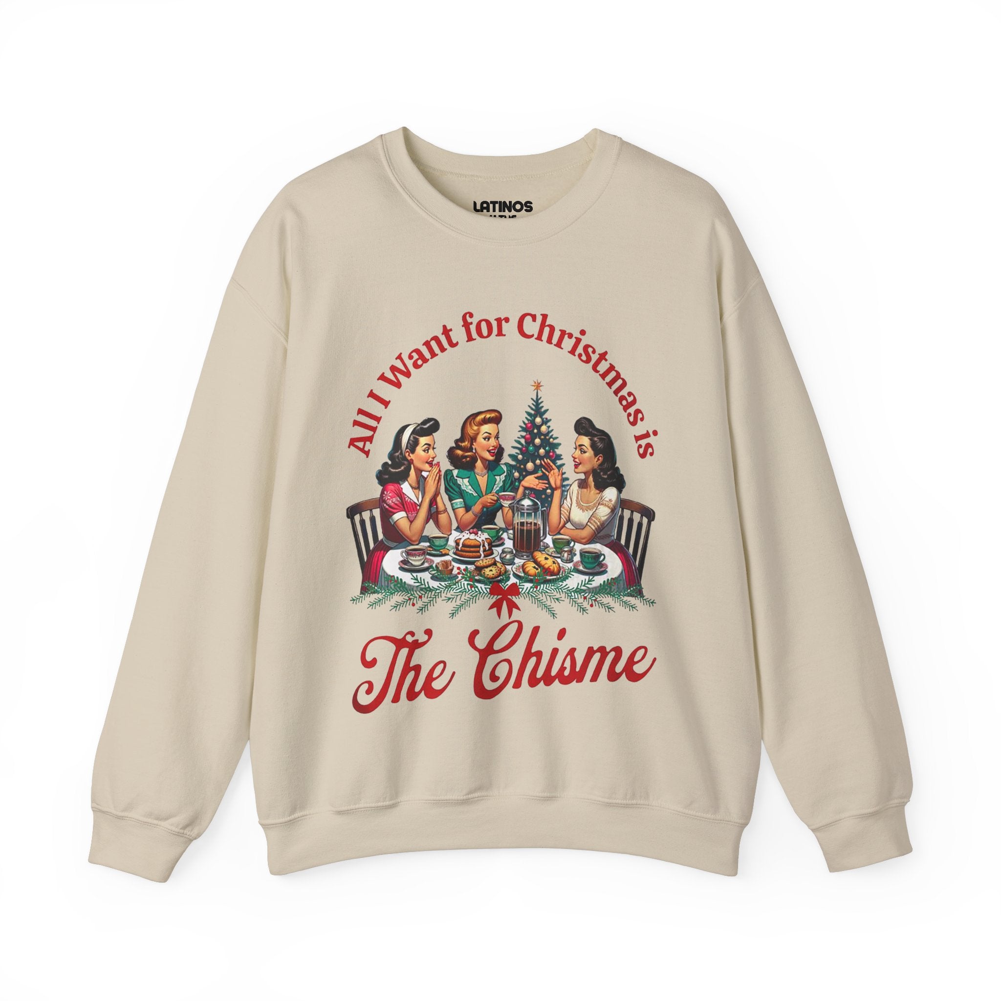 Todo lo que quiero para Navidad es el suéter navideño The Chisme Comfy | Divertido Latino