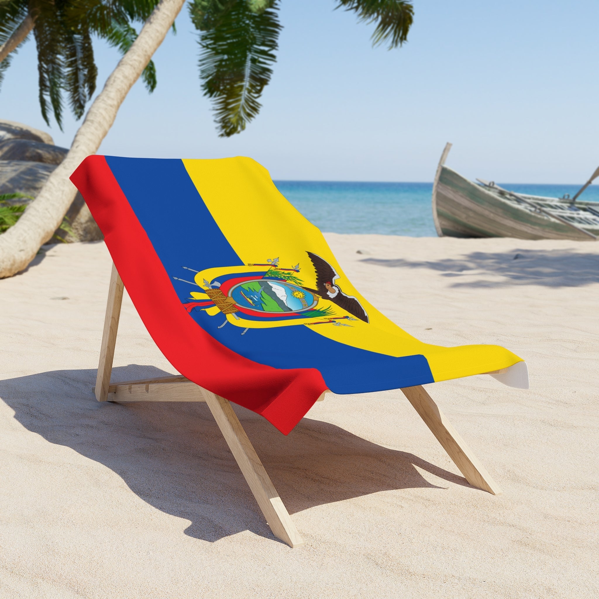 ECUADOR Flag Beach Towel | Quality & Long Lasting - 2 Sizes | Ecuadorian Pride | Gift for Ecuadorians