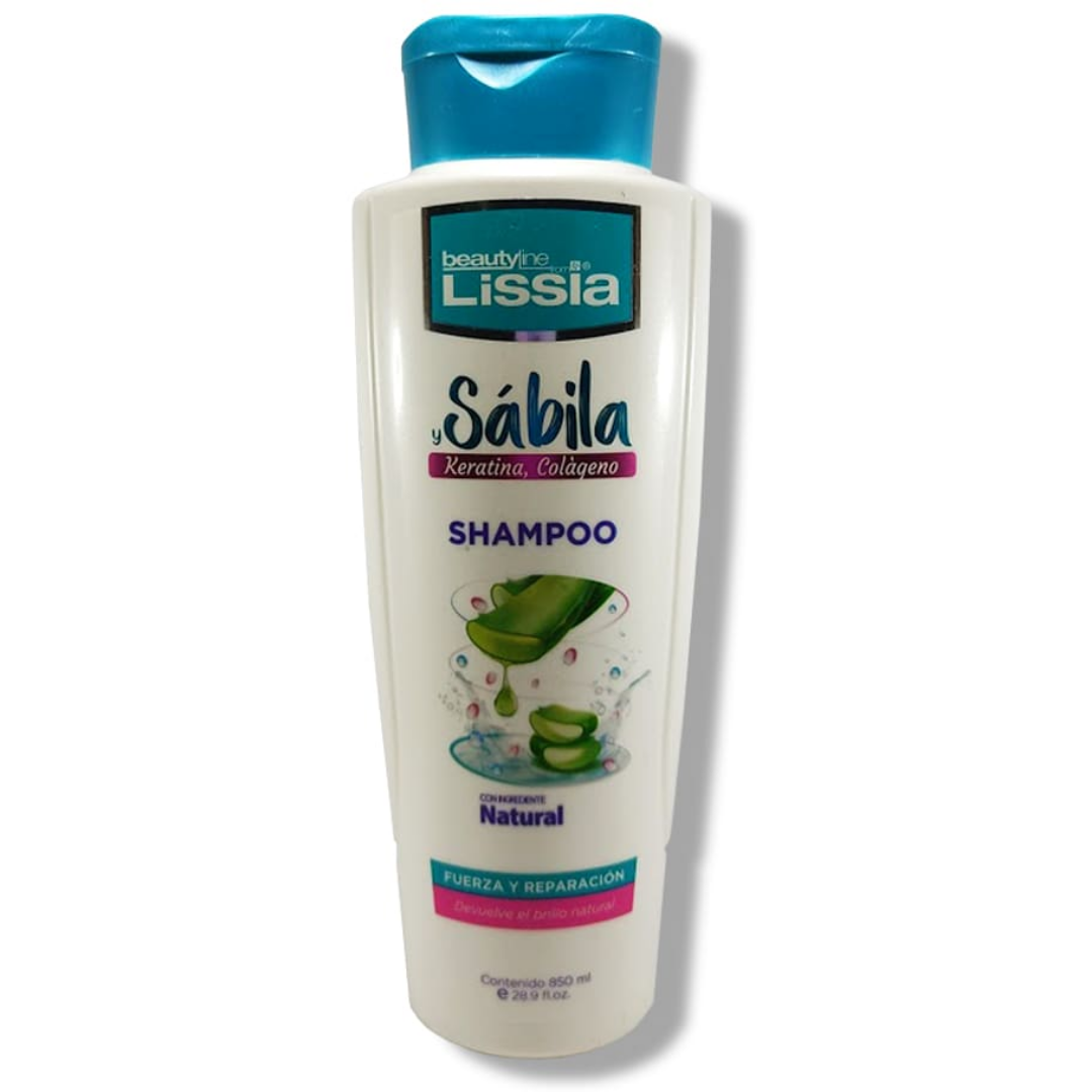 Beauty Line by Lissia Champú con Sábila, Queratina y Colágeno (855 ml)