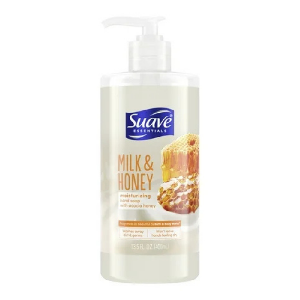 Jabón Humectante para Manos Suave Essentials Leche y Miel (13.5 oz)