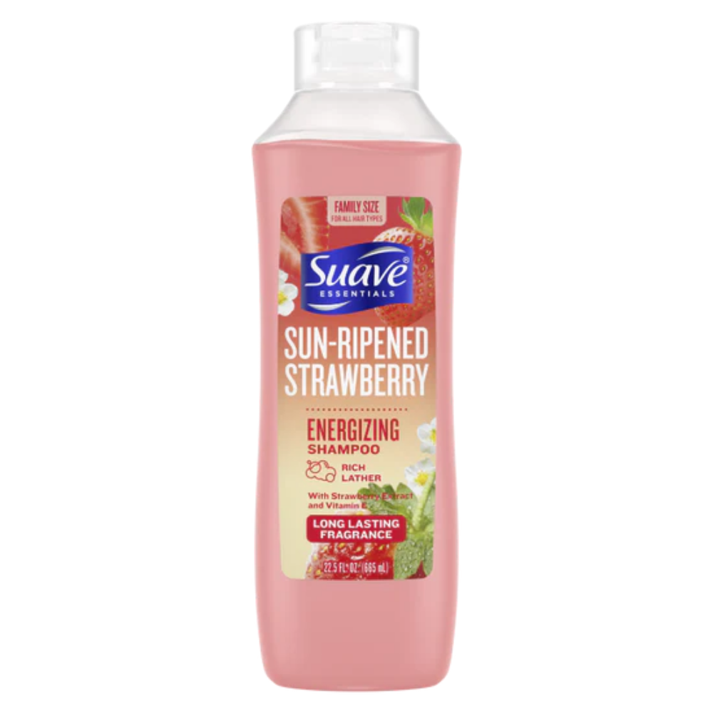 Champú Energizante Suave Essentials Fresa Madura al Sol (22.5 oz)