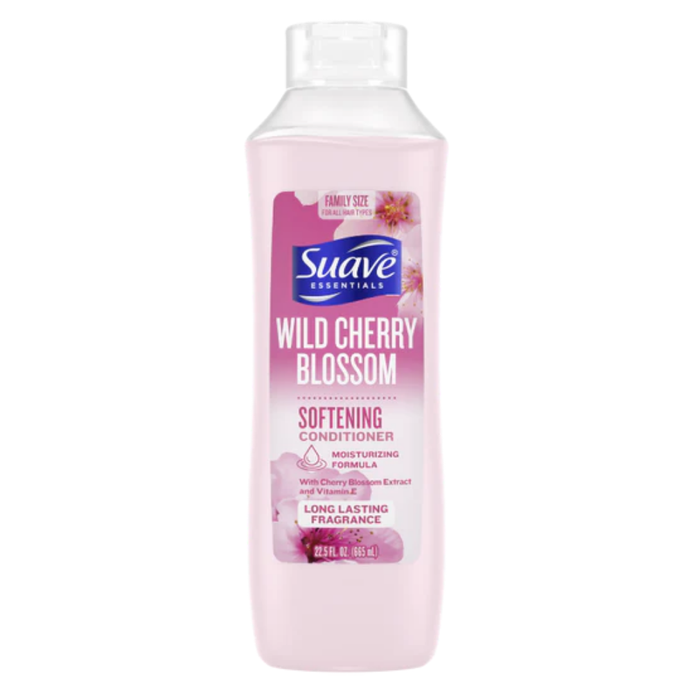 Acondicionador suavizante Suave Essentials Wild Cherry Blossom (22.5 oz)