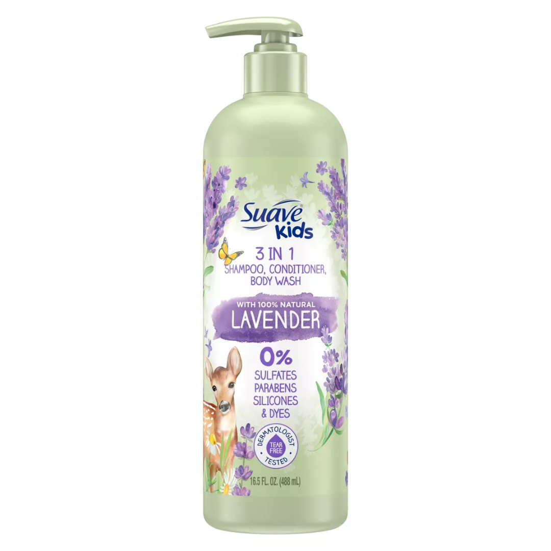 Suave Kids 3 en 1 Champú Acondicionador Gel de Baño Coco (665 ml)