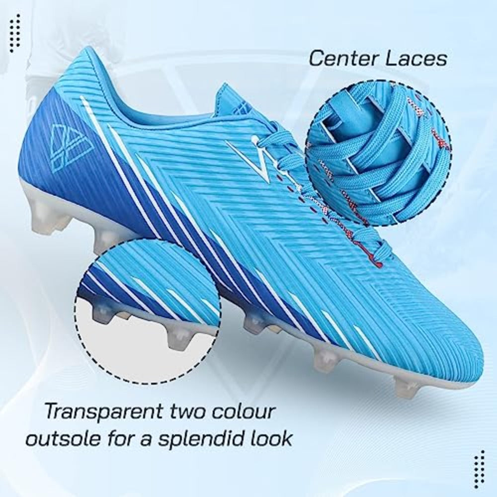 Tesoro Firm Ground Soccer Shoes -Sky/Navy