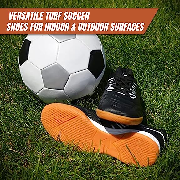 Valencia Indoor Soccer Shoes -Black/White