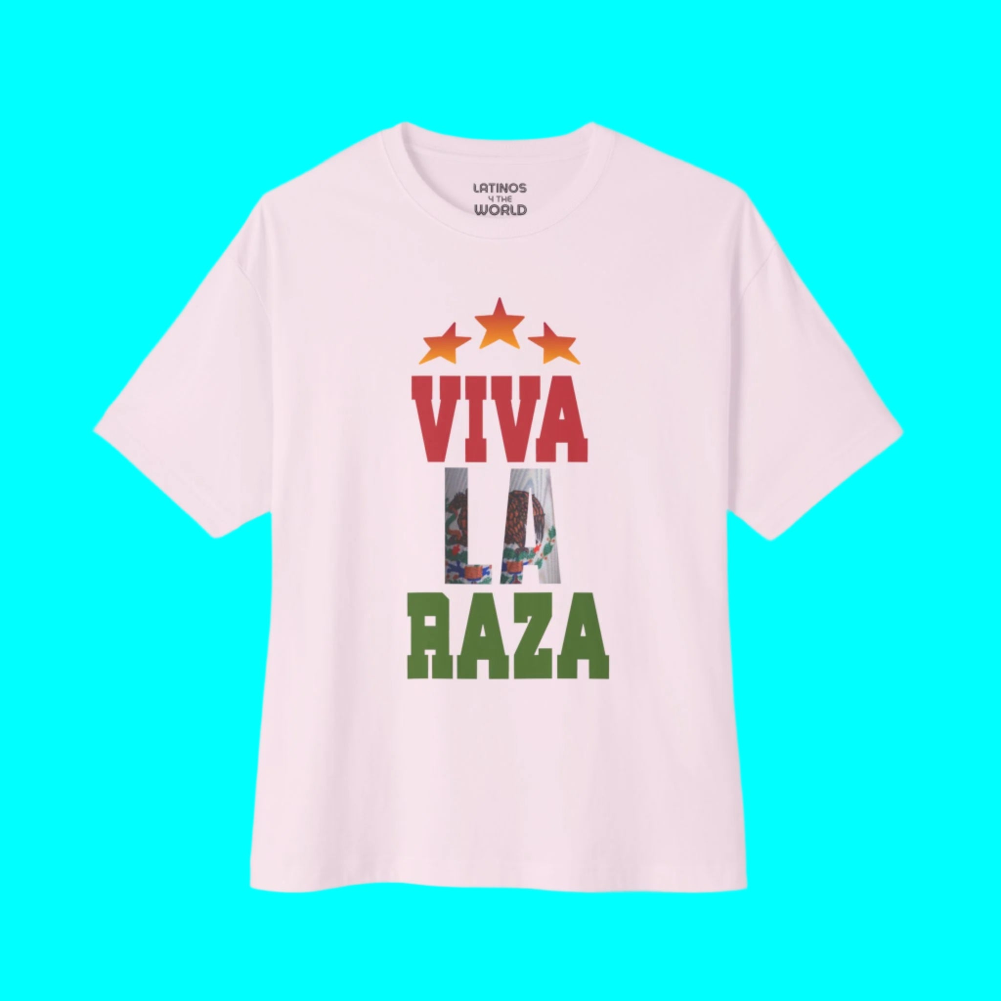 Camiseta VIVA LA RAZA Edición México Inmigración Hielo Justicia | Camisetas Virales Orgullo Mexicano Latino
