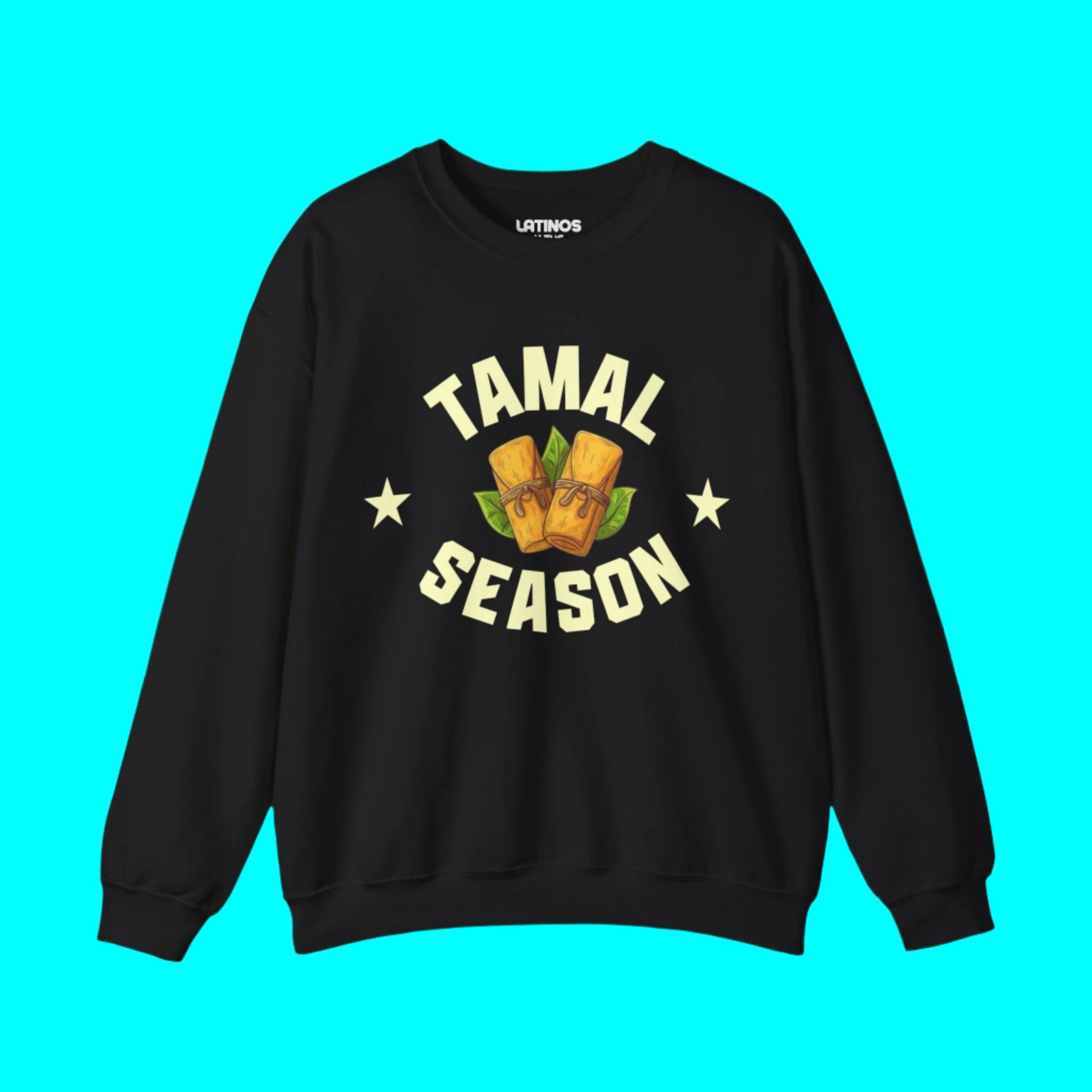 Sudadera con cuello redondo Tamal Season College Sports | Divertido viral latino | 3 colores