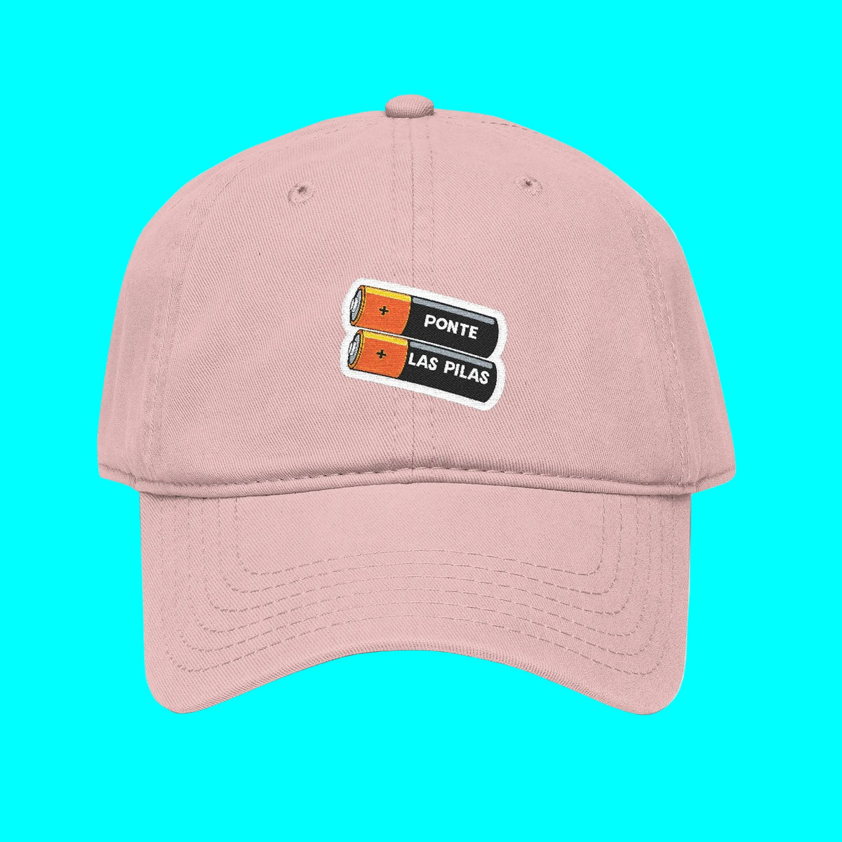 Ponte Las Pilas Dad Hat | Funny Latino Graphic Baseball Cap Latino Slang | Adjustable Strap