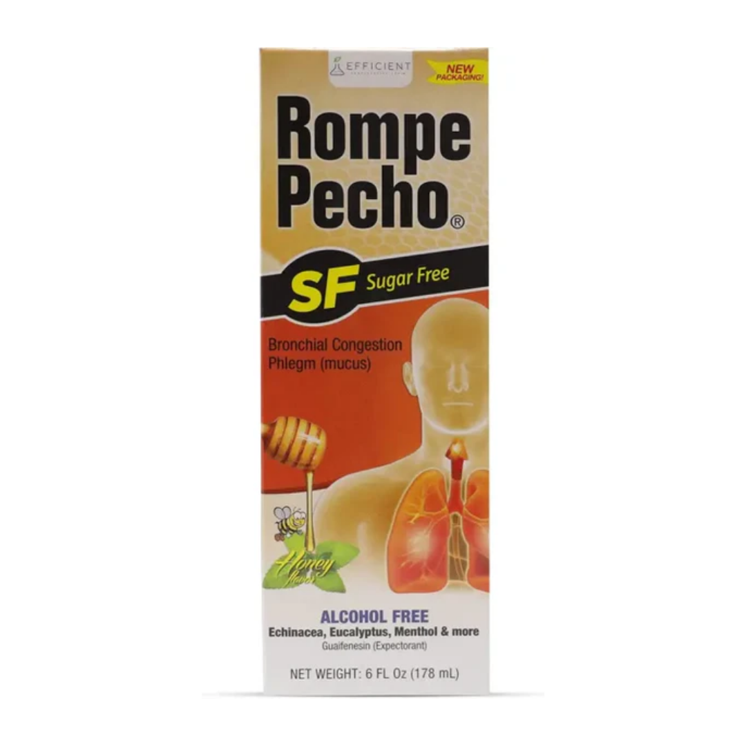 Rompe Pecho SF Alivio de la Congestión Bronquial Sin Azúcar (6 oz)