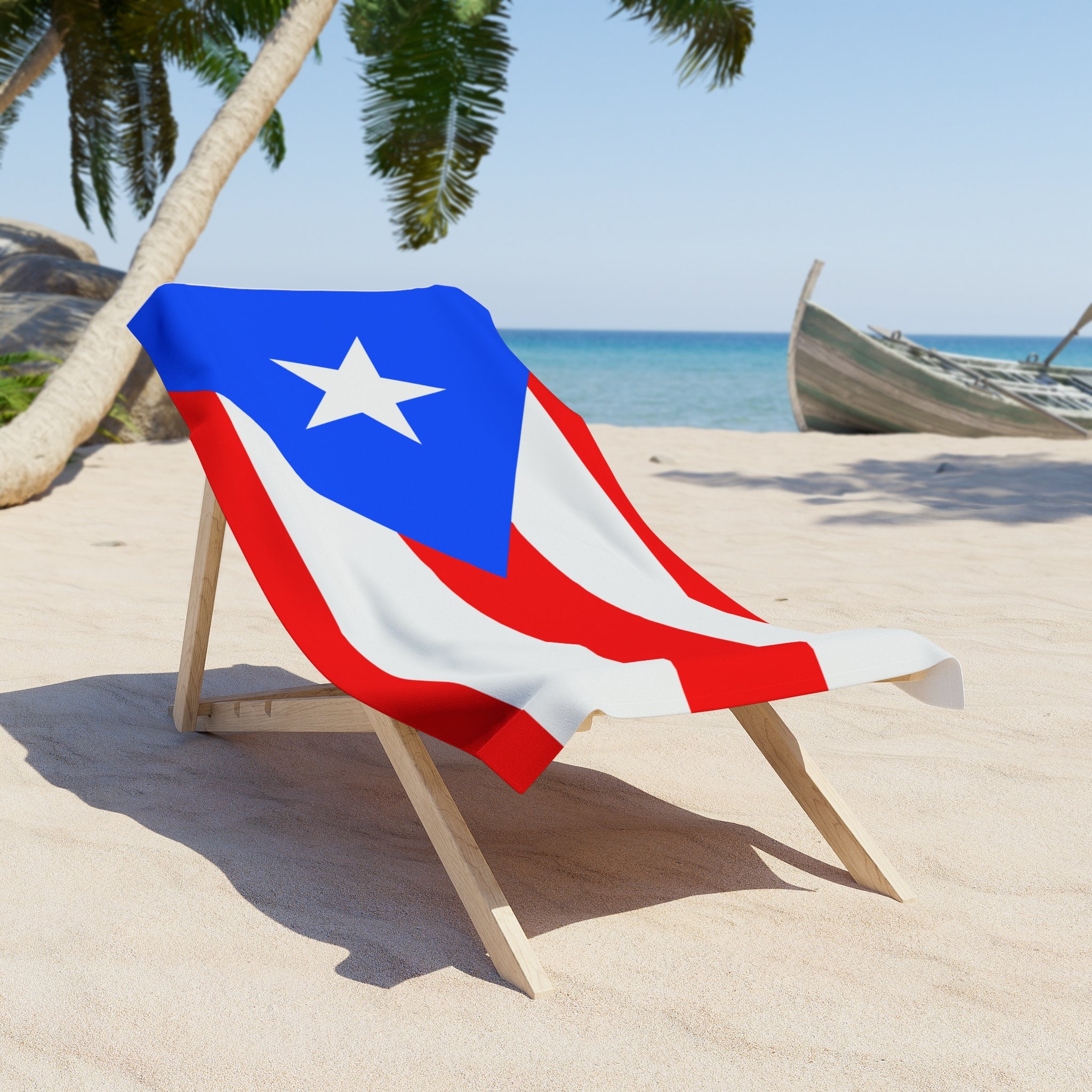 Puerto Rico Flag Beach Towel | Quality & Long Lasting - 2 Sizes | Boricua Pride | Gift for Puerto Ricans