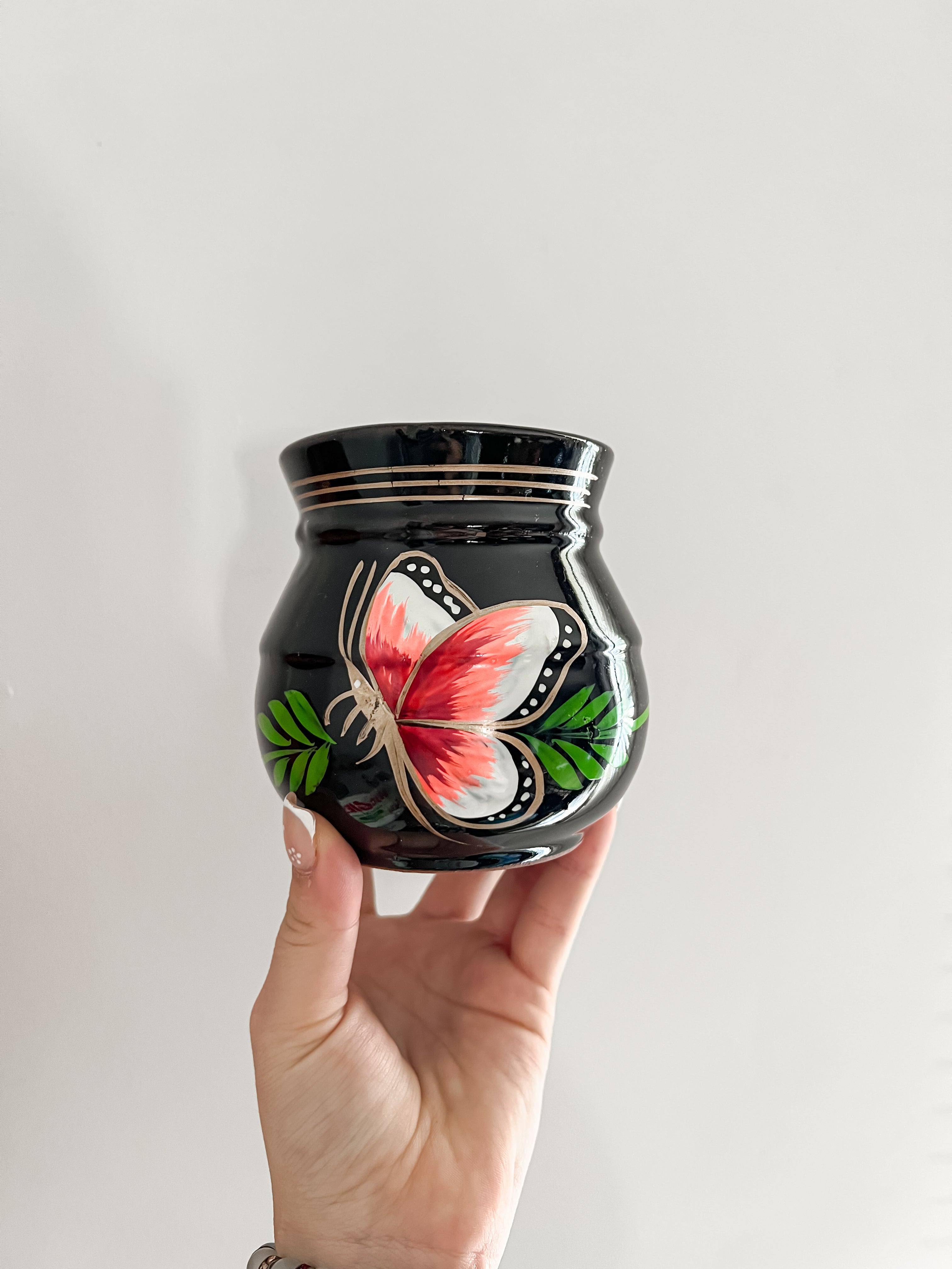 Taza Artesanal Mariposa