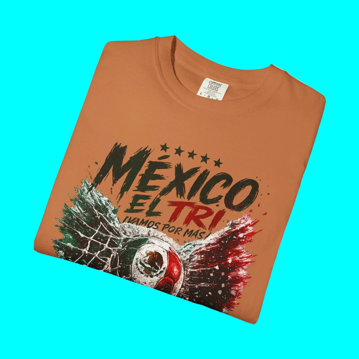 Viva Mexico El Tri Tricolor 2026 Soccer Fan T-shirt | World Knockout Rounds Viral Latino Tees | Heavyweight Cotton
