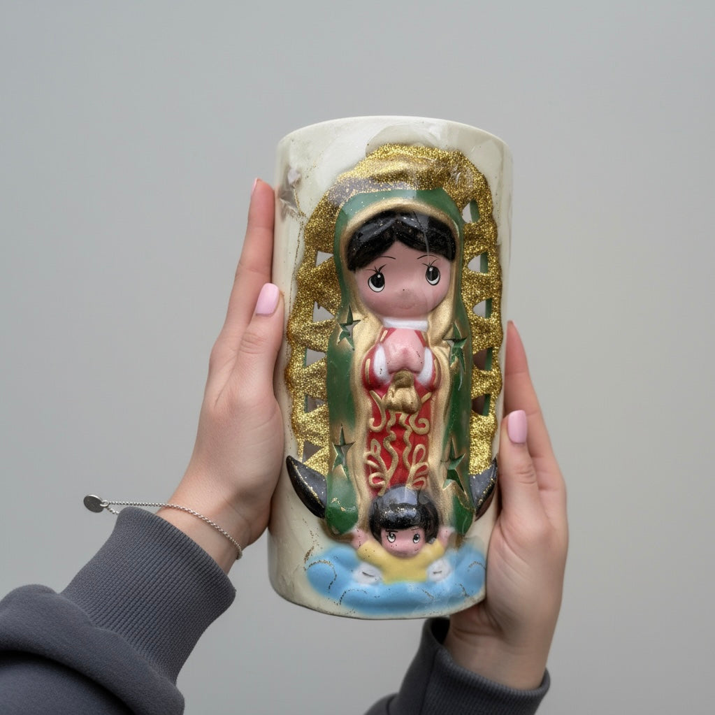 Lámpara de noche grande de la Virgencita