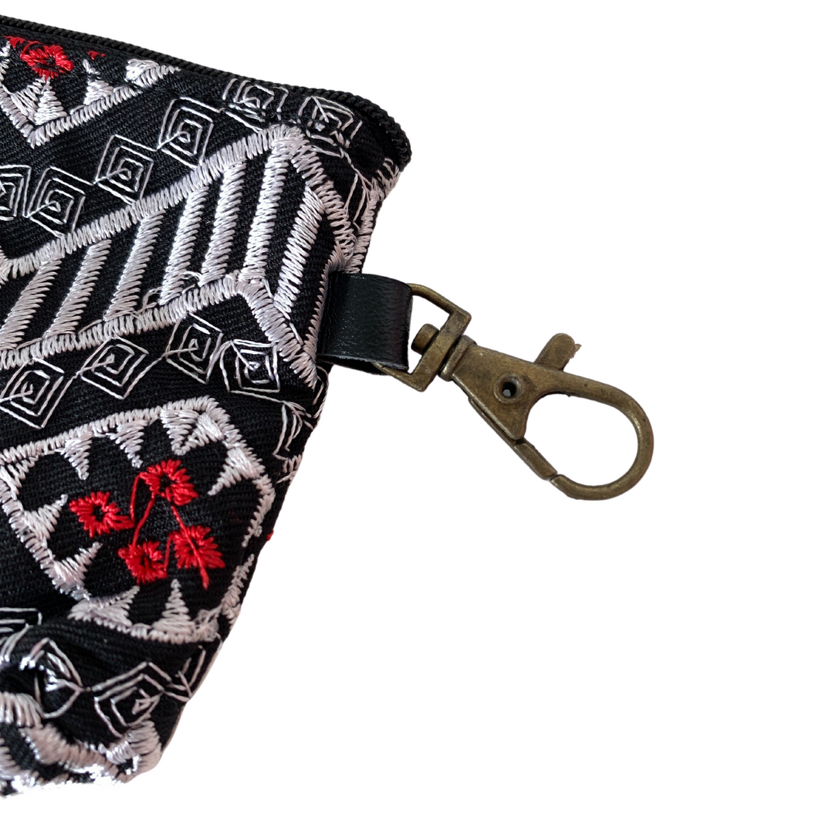 Geometric Boho Coin Purse with Lobster Clasp - Thailand
