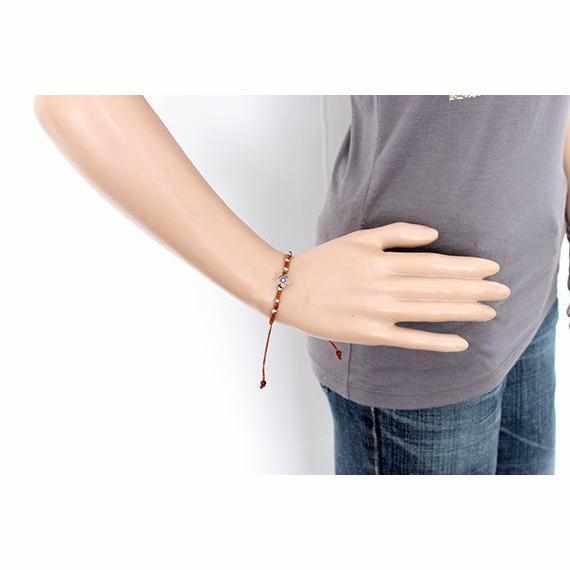 Hmong Silver .925 Charm Adjustable Bracelet - Thailand