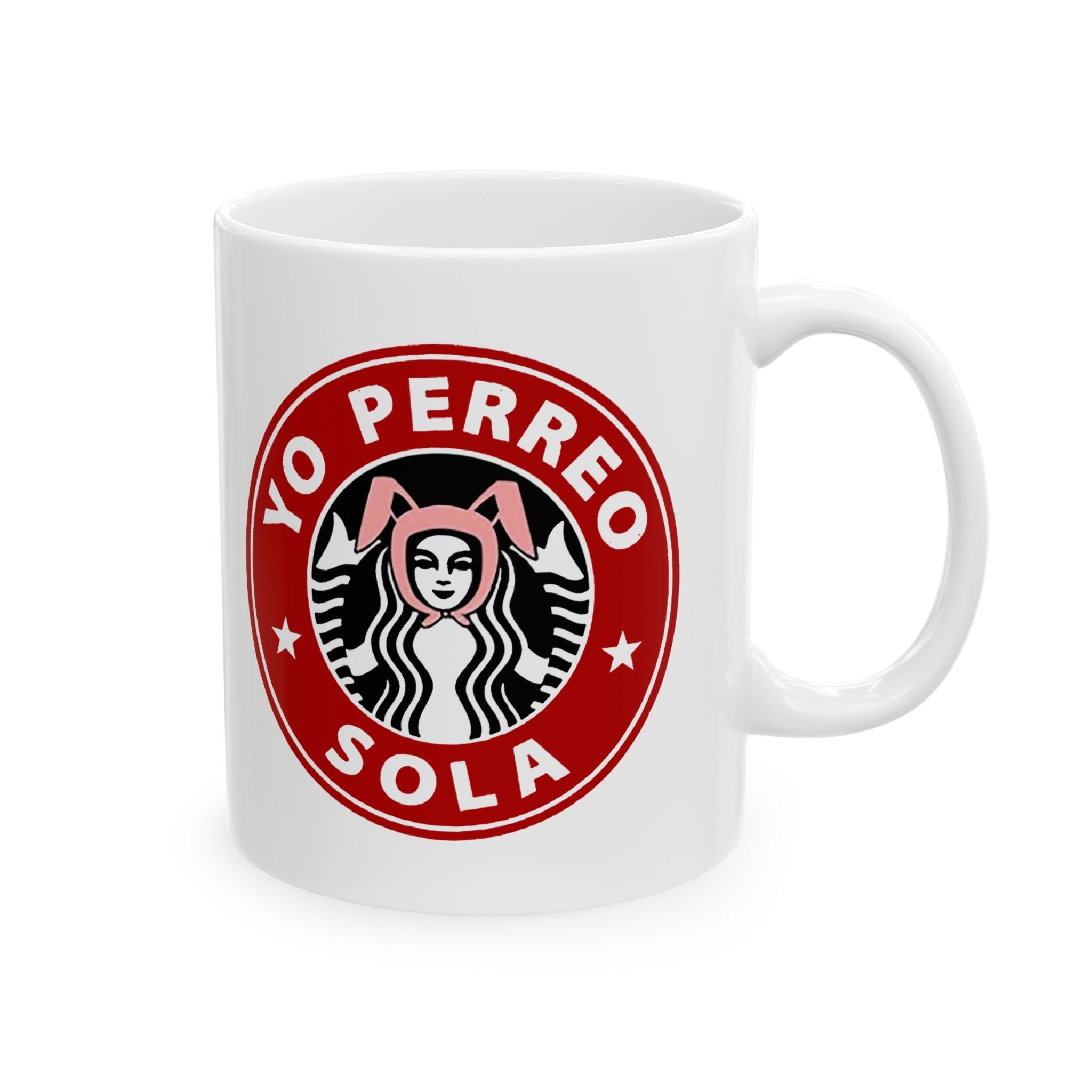 Taza de café Yo Perreo Sola | Letra de Bad Bunny, Productos latinos virales y divertidos | 11 o 15 onzas