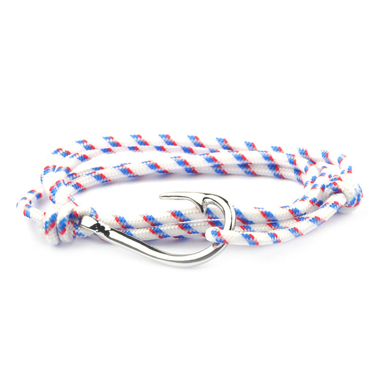 Fashion Hot Multilayer Rope Bracelet hope Anchor Sailor Anchor Bracelets For Men and Women Best Gift Hook Bracelet