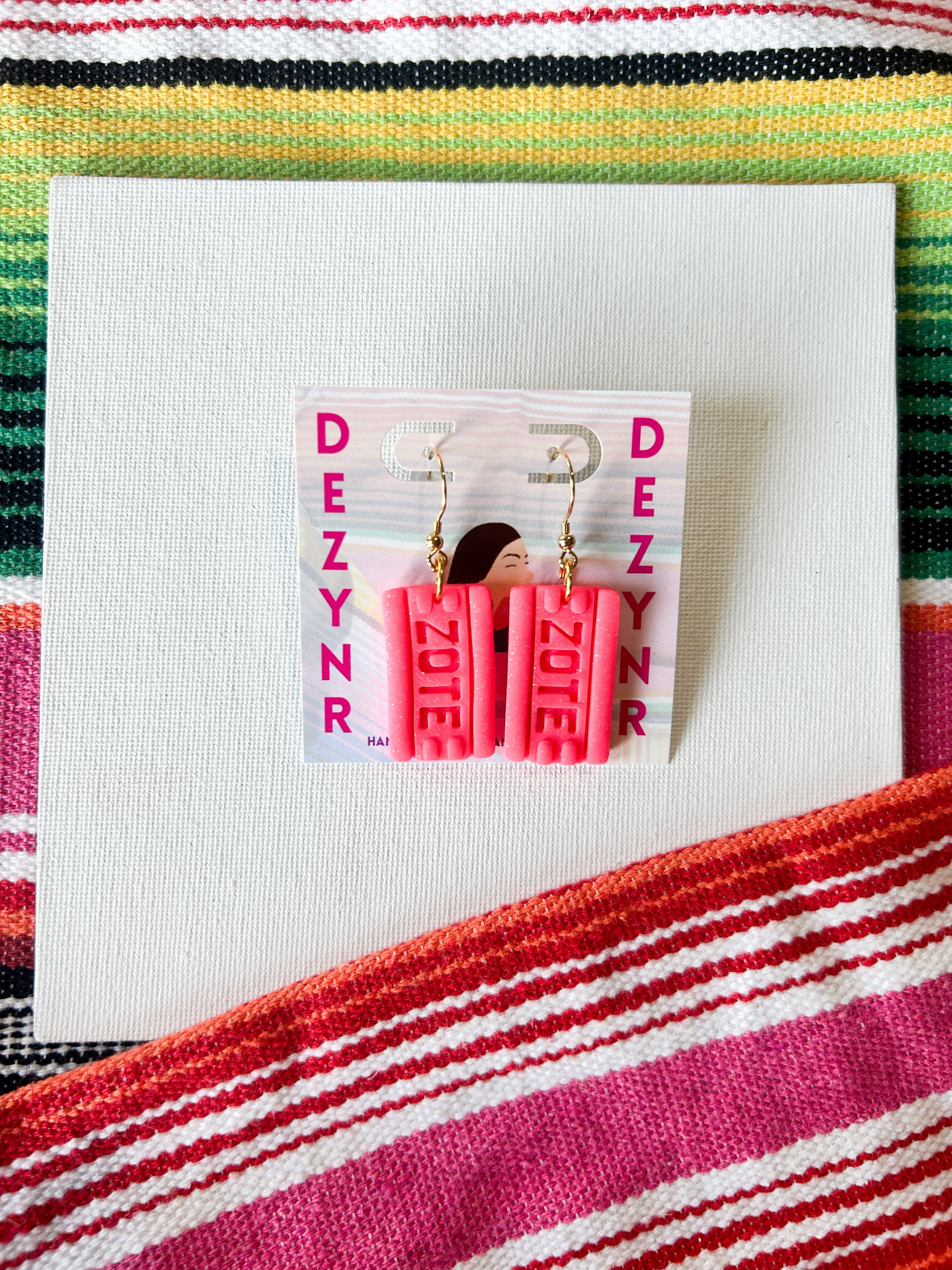 Zote soap earrings