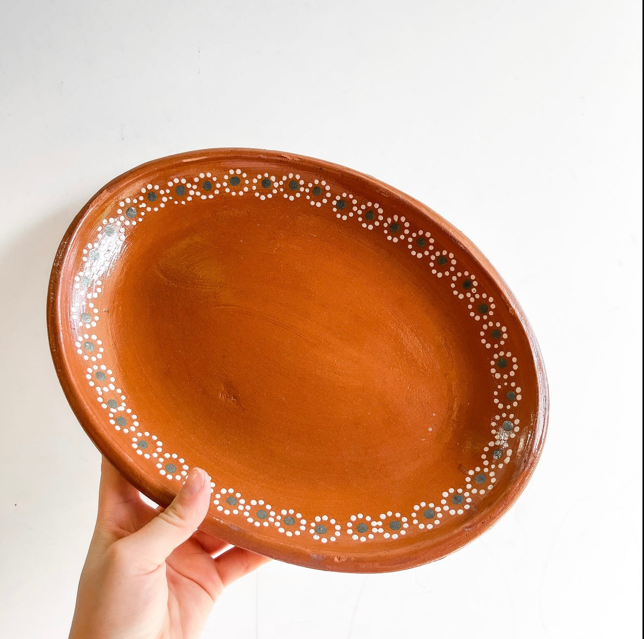 Platos de cerámica ovalados tradicionales