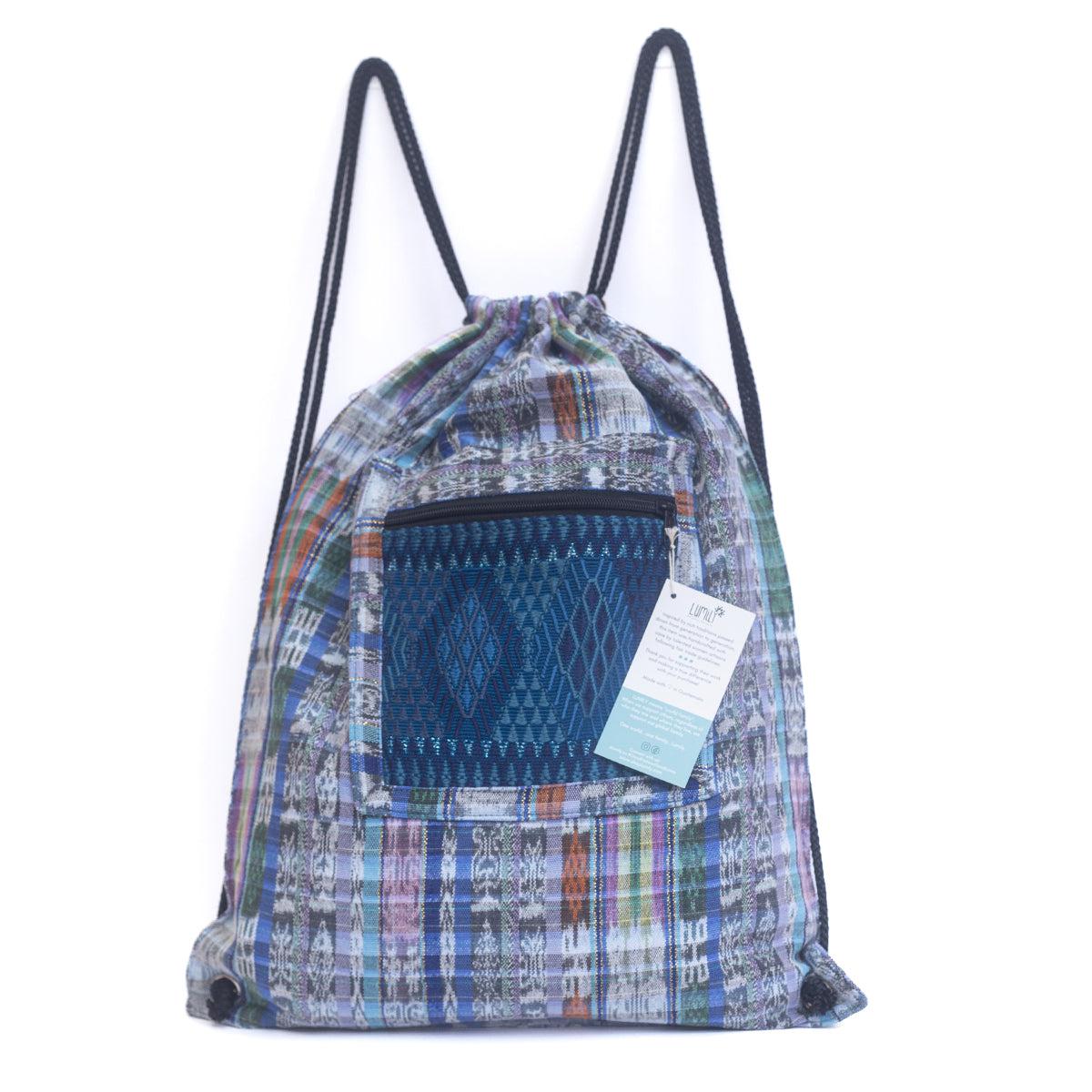 Mochila Salsa Upcycled Corte - Artesanía guatemalteca única