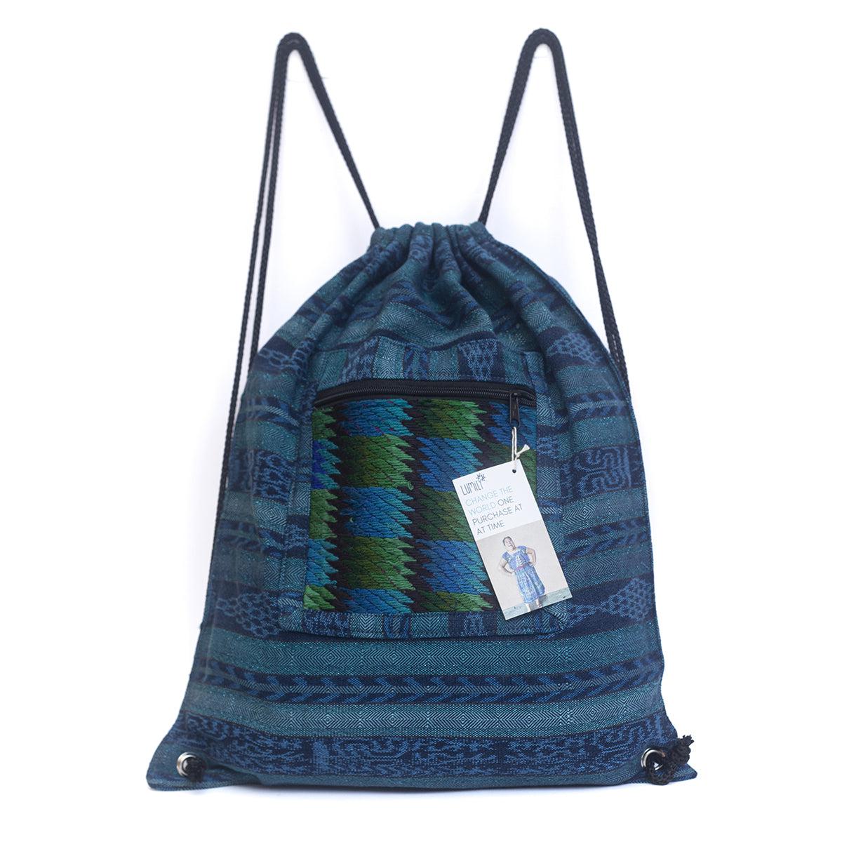 Mochila Salsa Upcycled Corte - Artesanía guatemalteca única