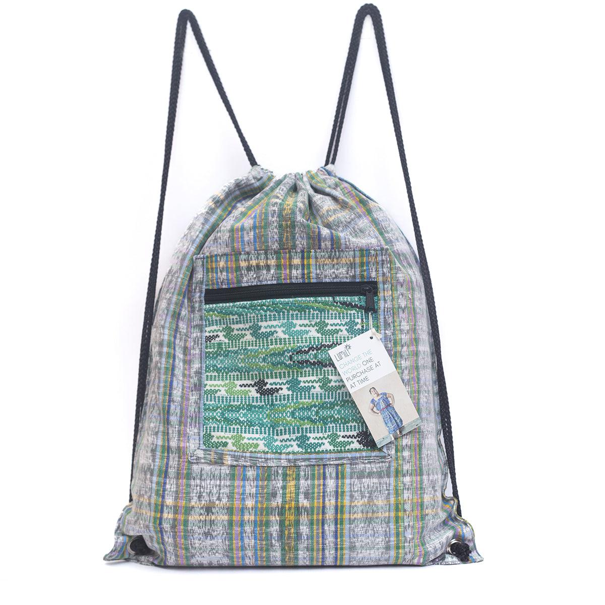 Mochila Salsa Upcycled Corte - Artesanía guatemalteca única