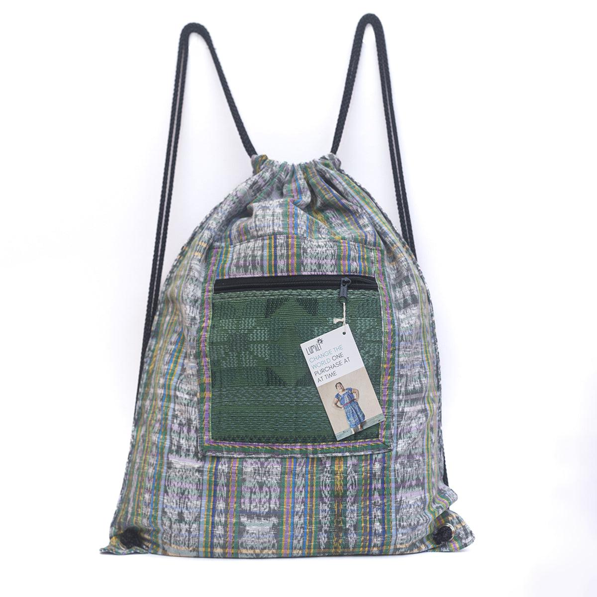 Mochila Salsa Upcycled Corte - Artesanía guatemalteca única