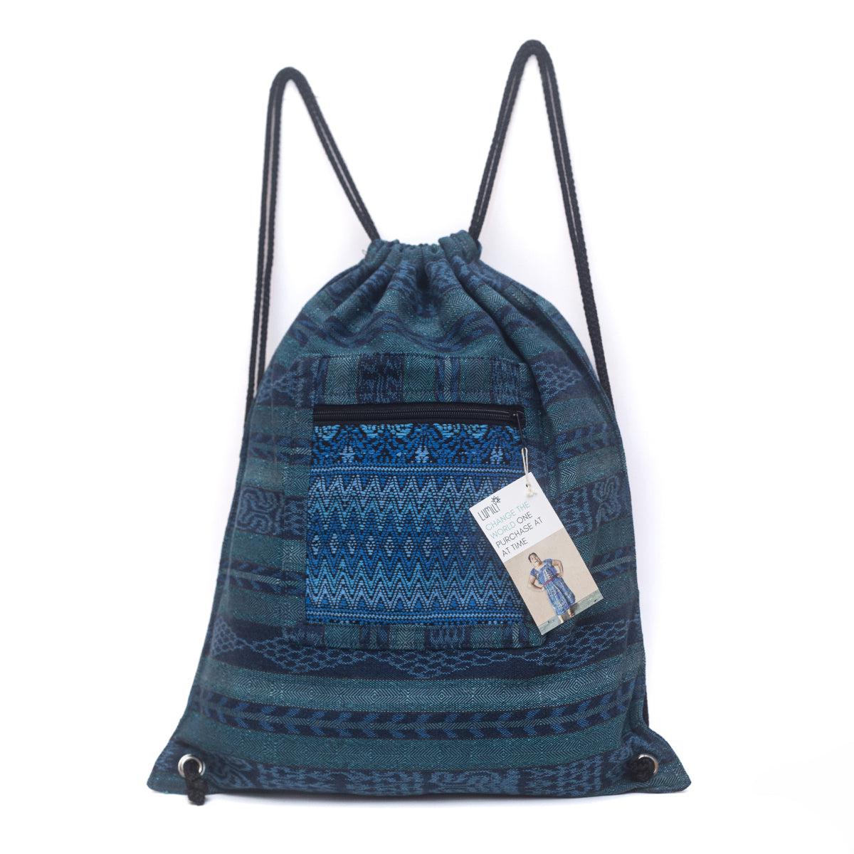 Mochila Salsa Upcycled Corte - Artesanía guatemalteca única